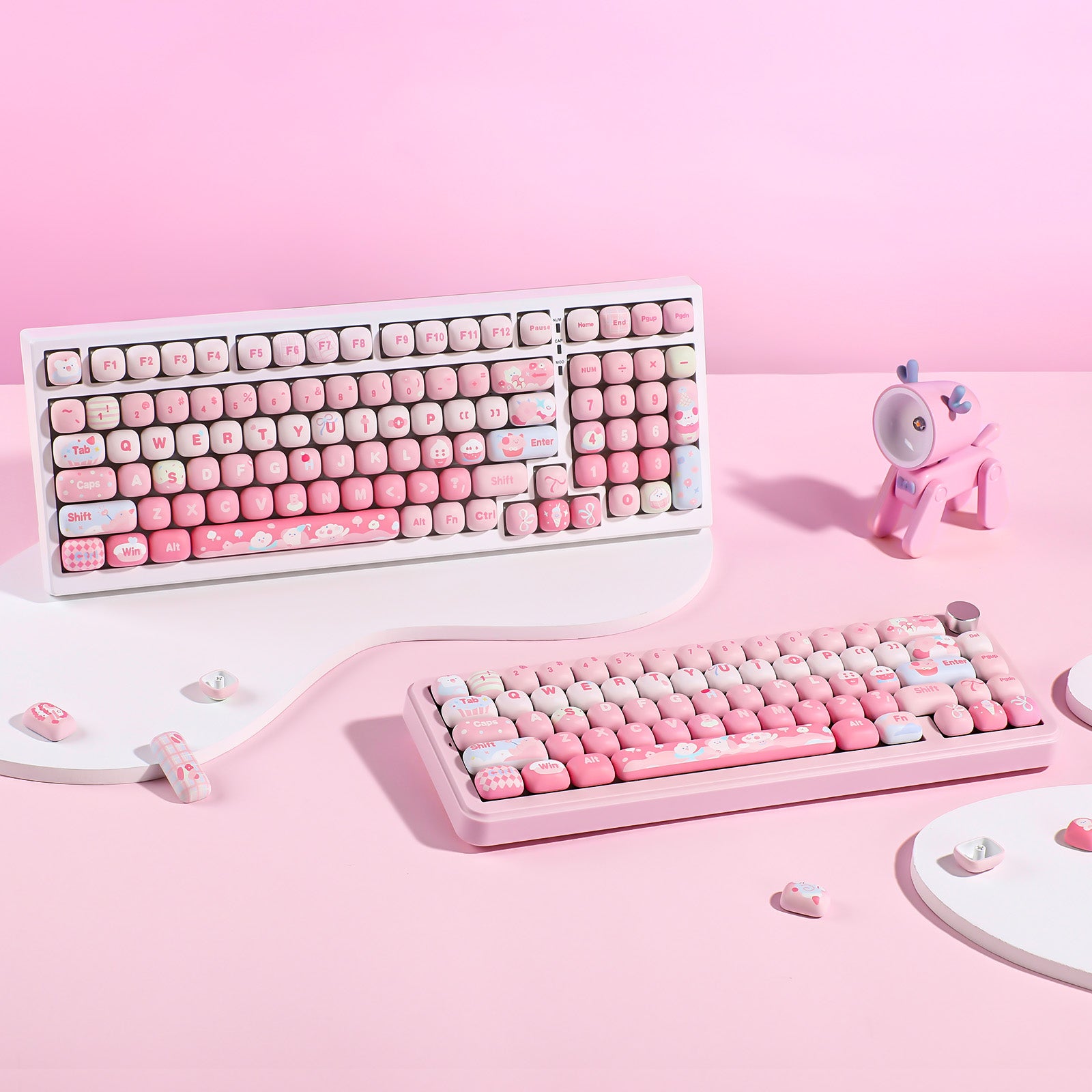 YUNZII Ice Cream MOG Profile PBT Keycap Set - 138 keys