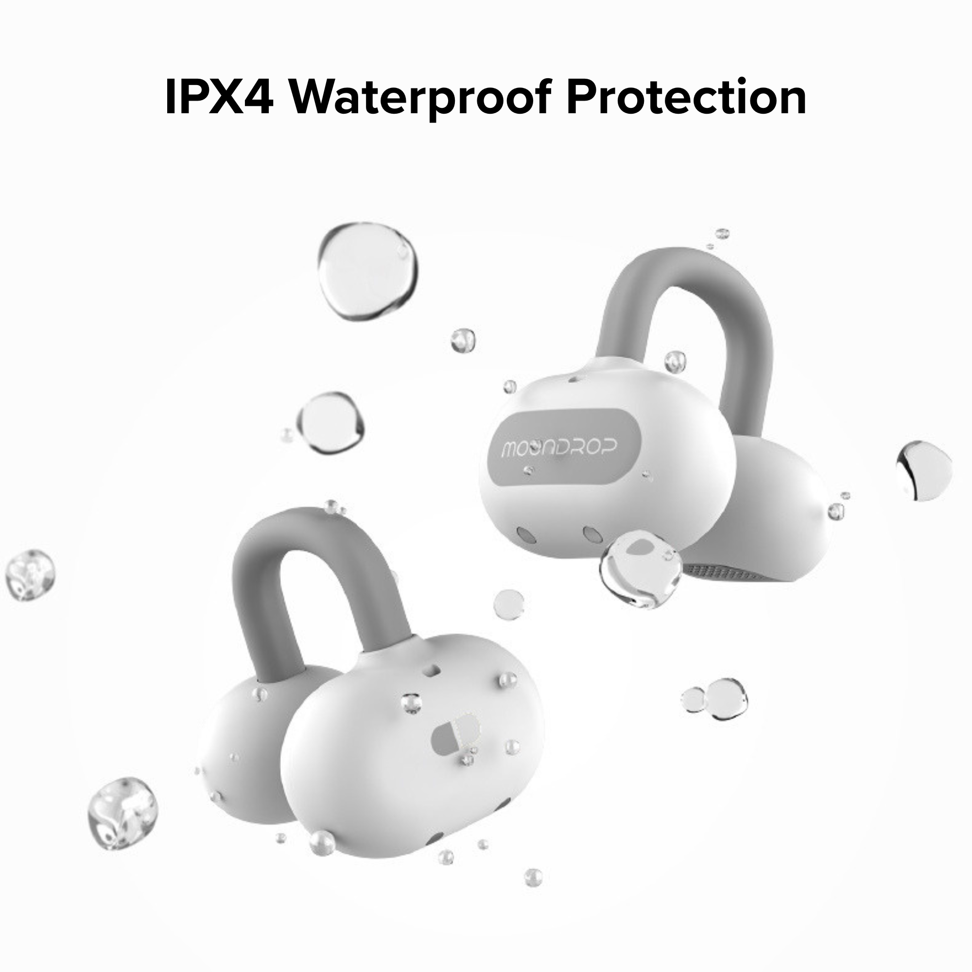 MOONDROP Pill OWS Open-Ear AI ENC Ear Clip Design Wireless Earbuds