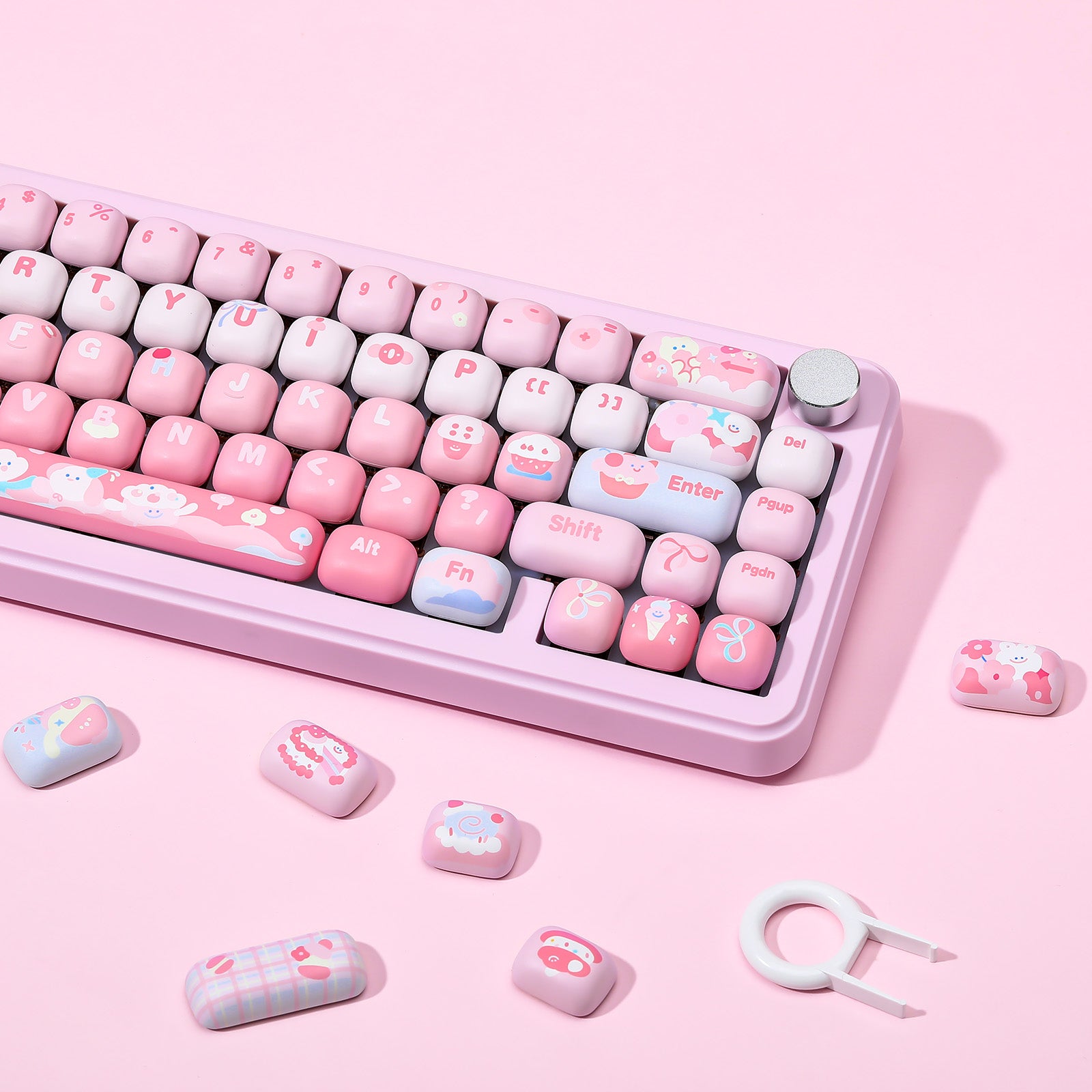YUNZII Ice Cream MOG Profile PBT Keycap Set - 138 keys