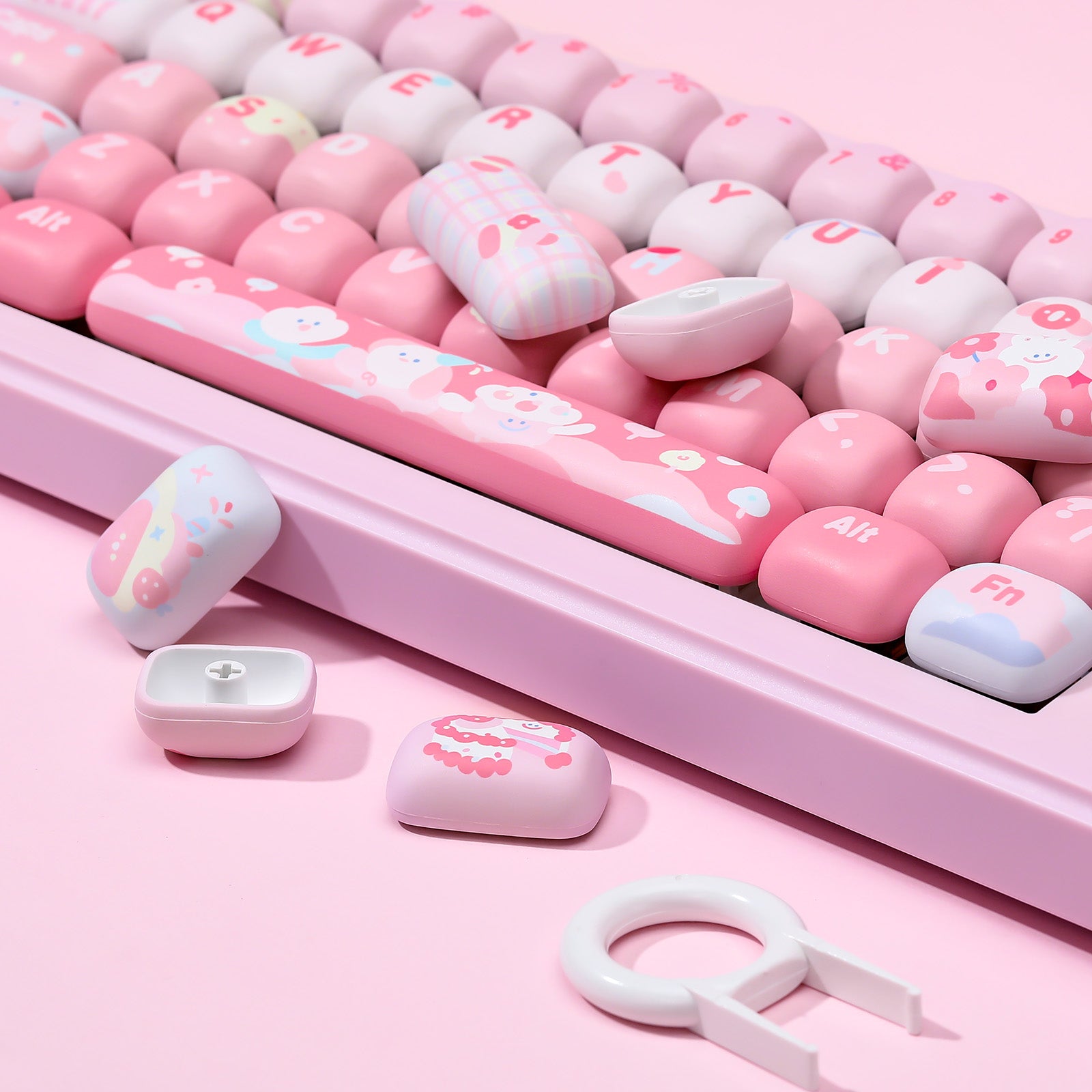 YUNZII Ice Cream MOG Profile PBT Keycap Set - 138 keys