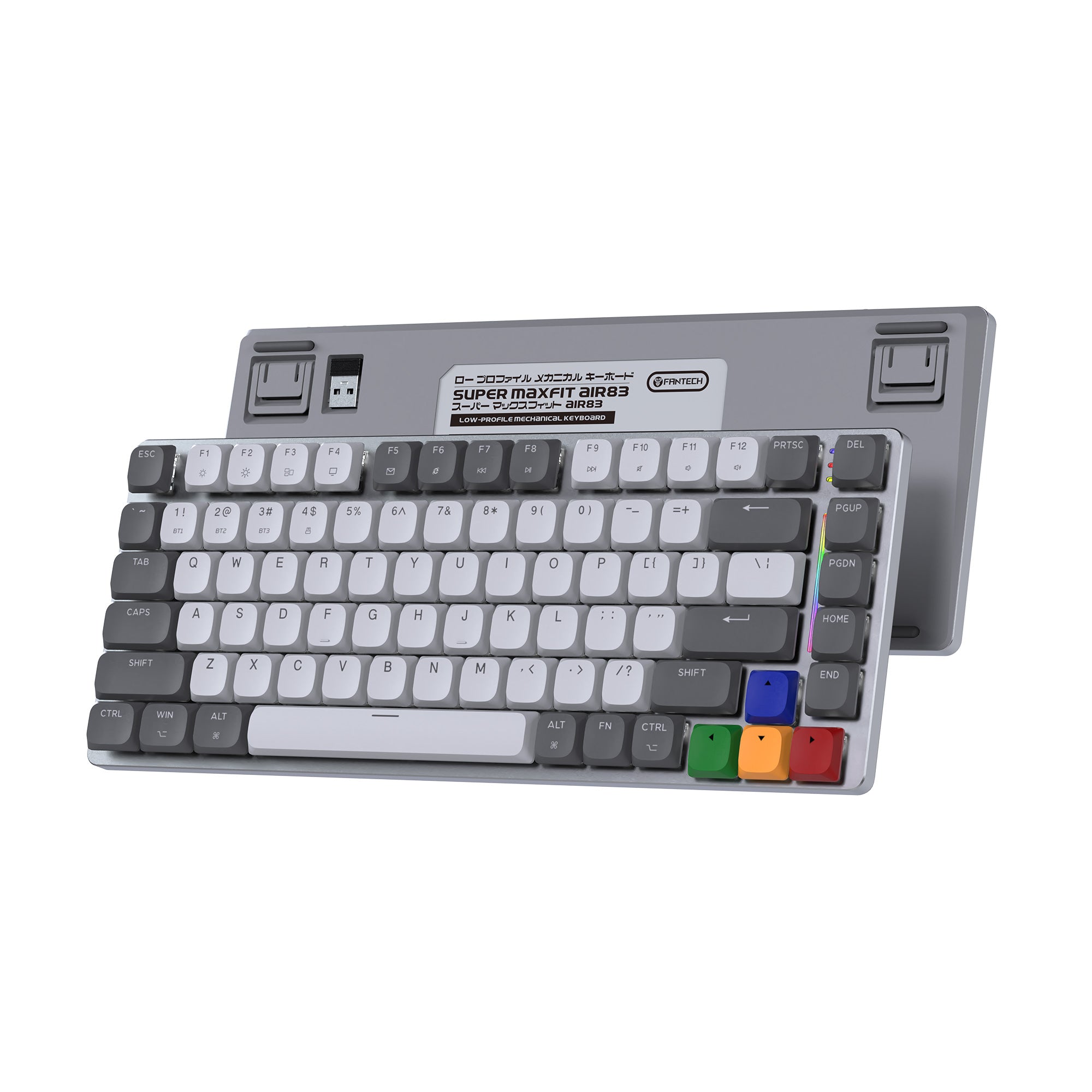 Fantech MK915 75% Low Profile Wireless Mechanical Keyboard (SUPER MAXFIT AIR83) (Brown Switch)