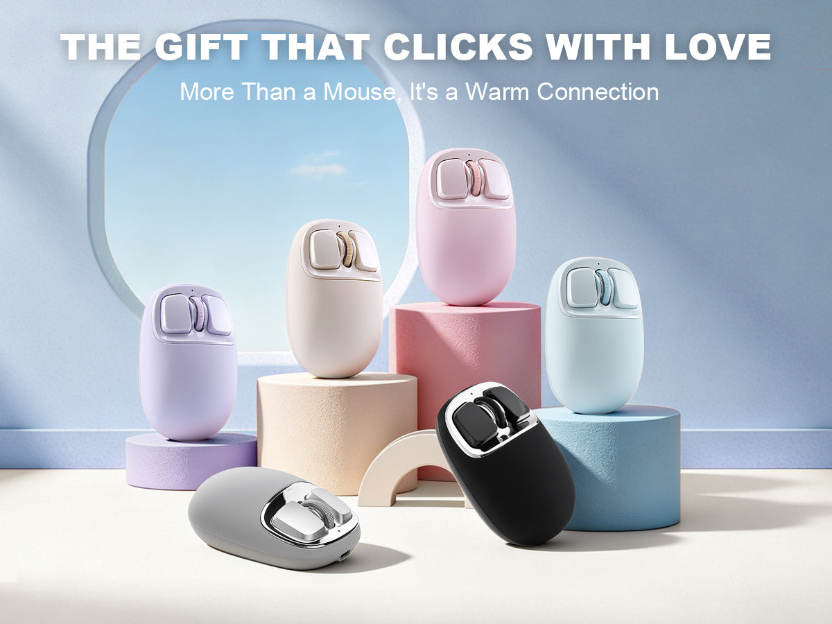 YUNZII C1 Silicone Tri-Mode Wireless Custom Mouse