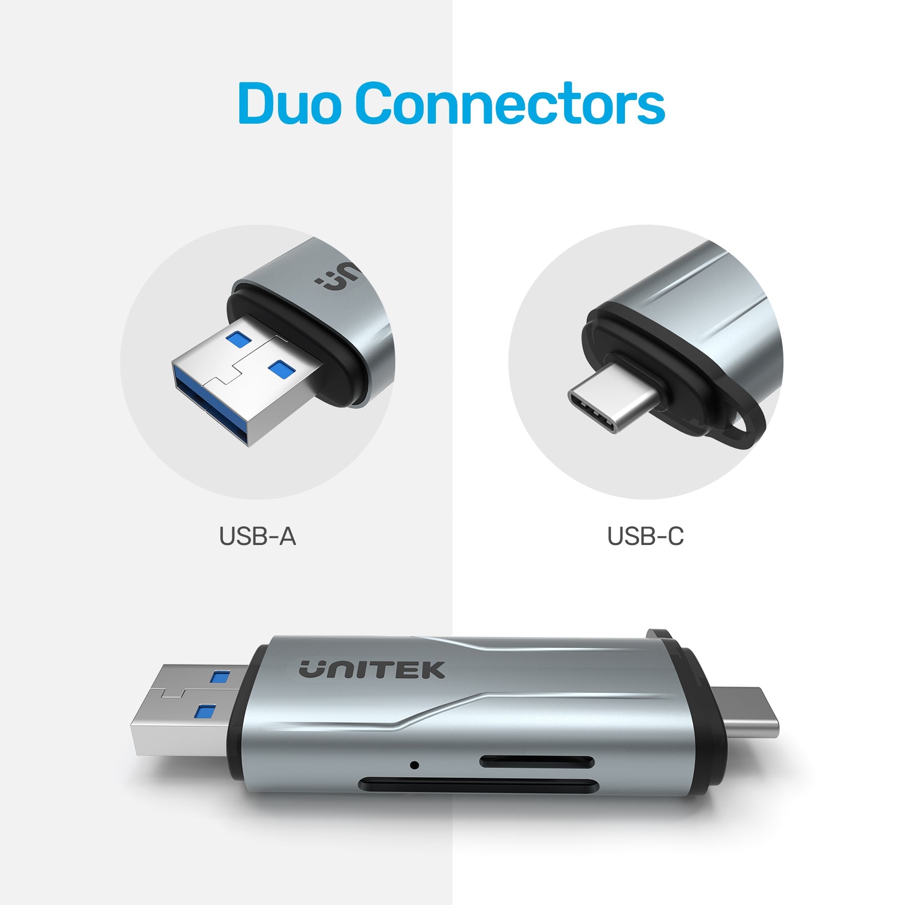 Unitek Micro SD Card Reader, USB 3.0 USB C OTG Memory Card Adapter