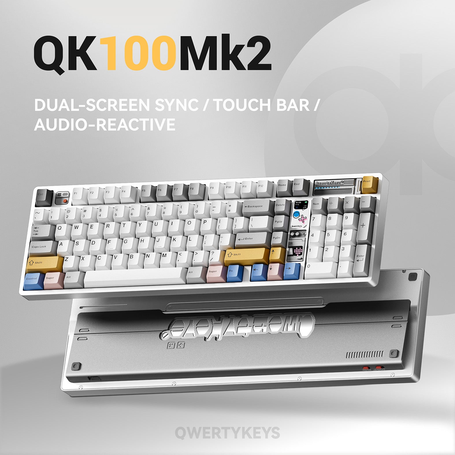 (Pre-Order) Qwertykeys QK100 Mk2 Prebuilt Wireless Mechanical Keyboard