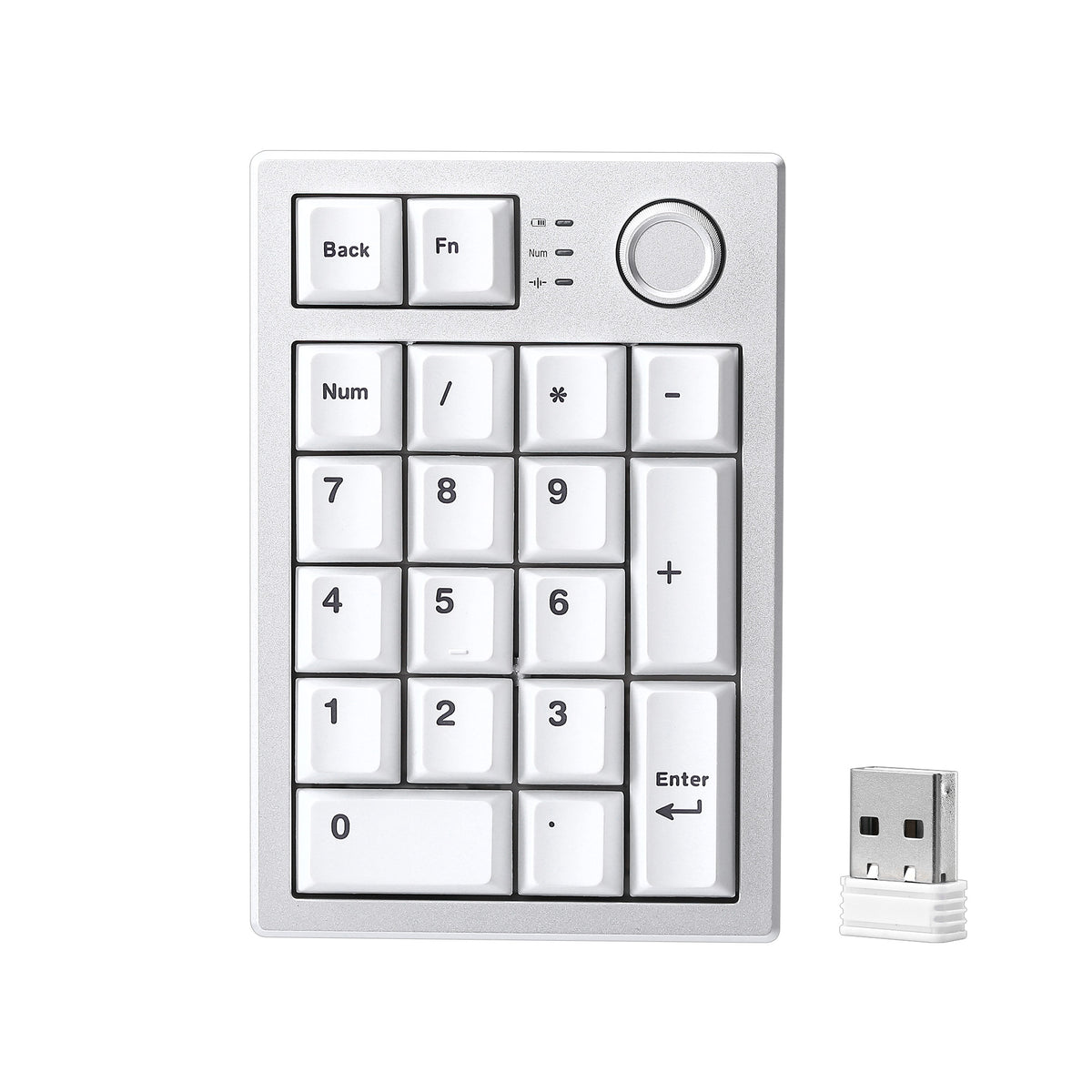 YUNZII AL21 Wireless Aluminum Mechanical Numpad Keyboard with Knob