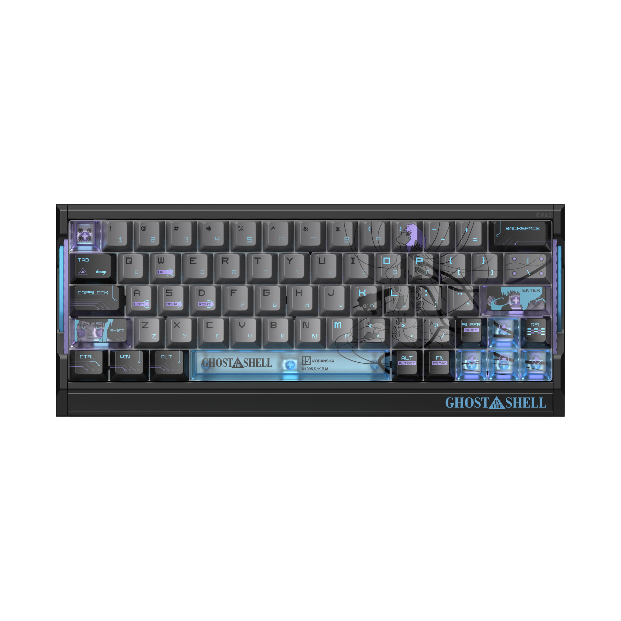 IQUNIX EV63 Hall Effect 8K RGB Wired Gaming Keyboard Ghost in the Shell Edition