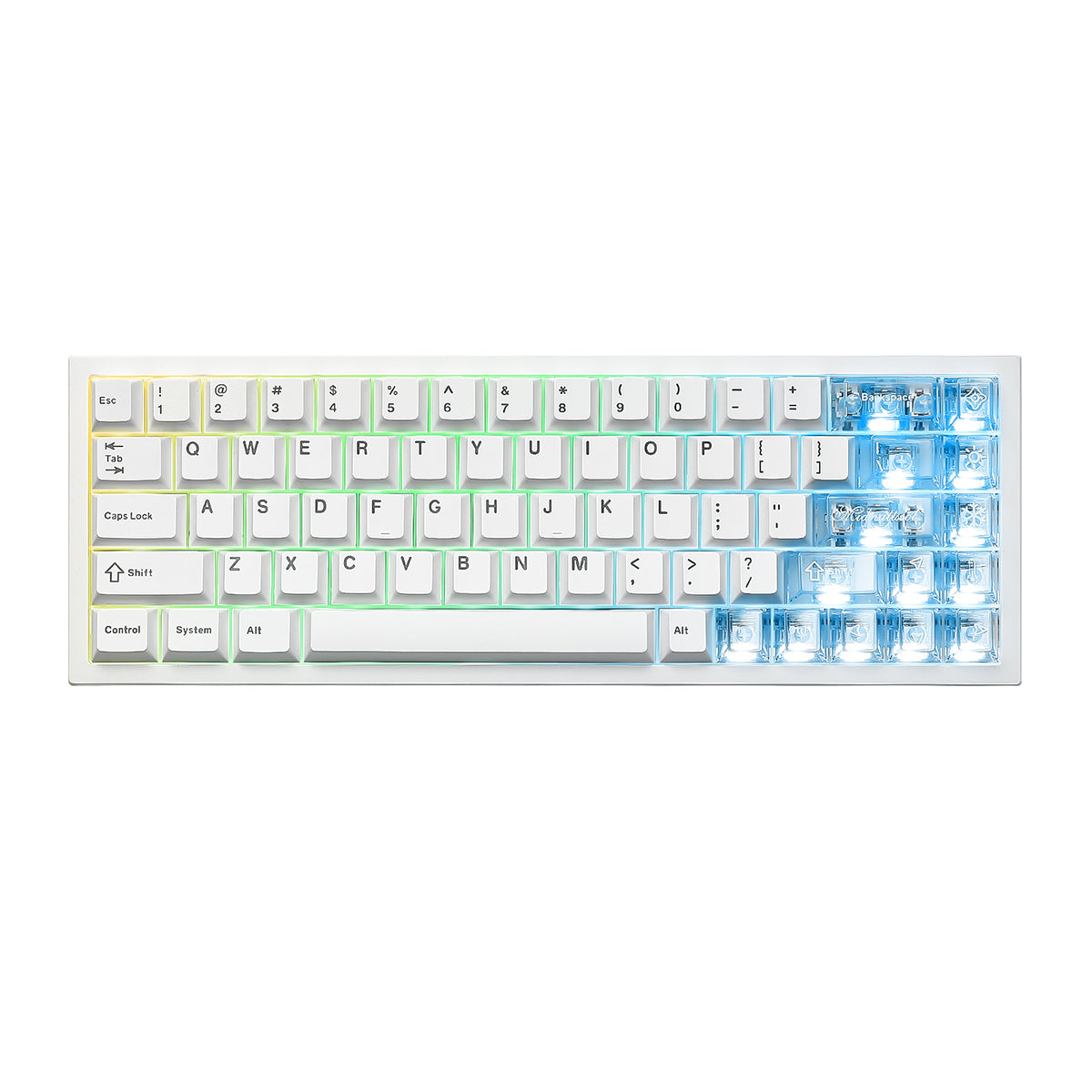 YUNZII AL65 QMK/VIA Hollow Pattern Aluminium Mechanical Keyboard