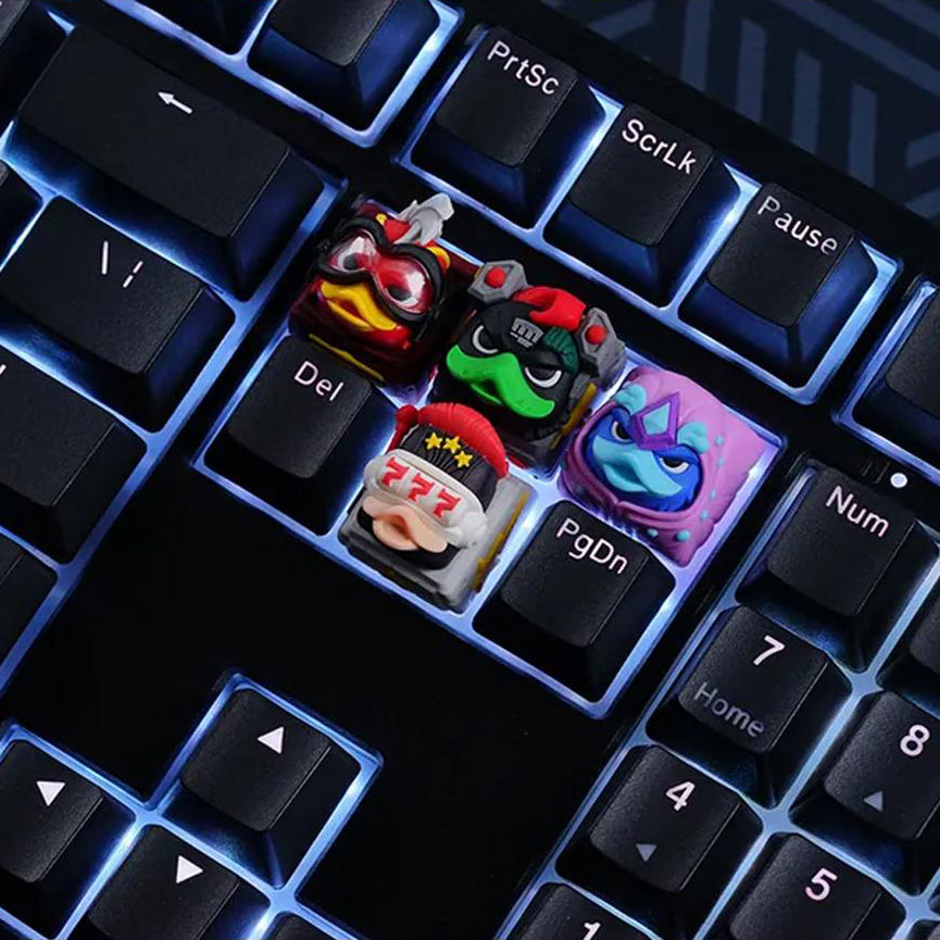 Hotkeys Ducky Super Hero - Lucky (Solid Eyes)