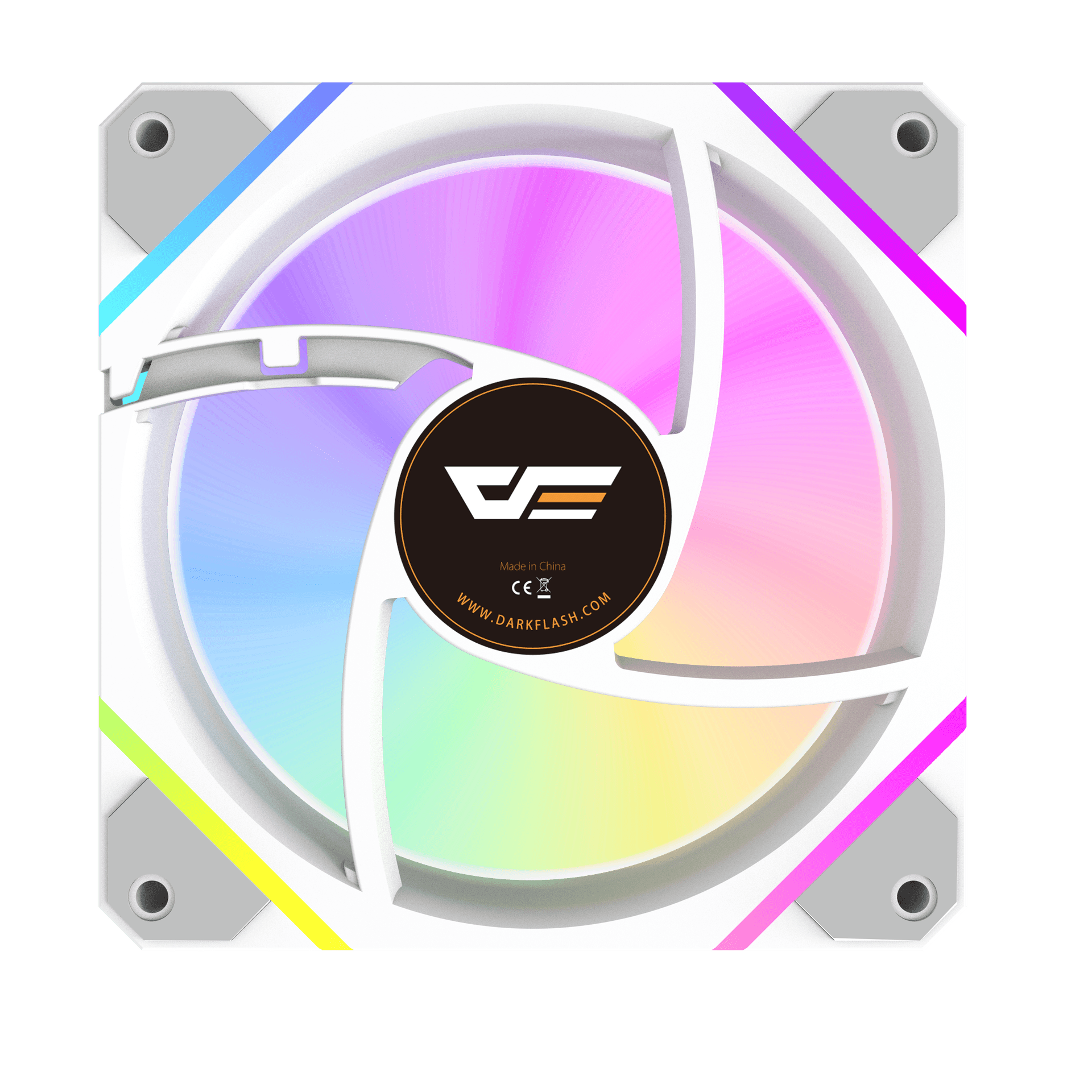 DarkFlash DM12F 3-Pack ARGB Computer Case Fan 120mm Cooling Fan with Remote Controller