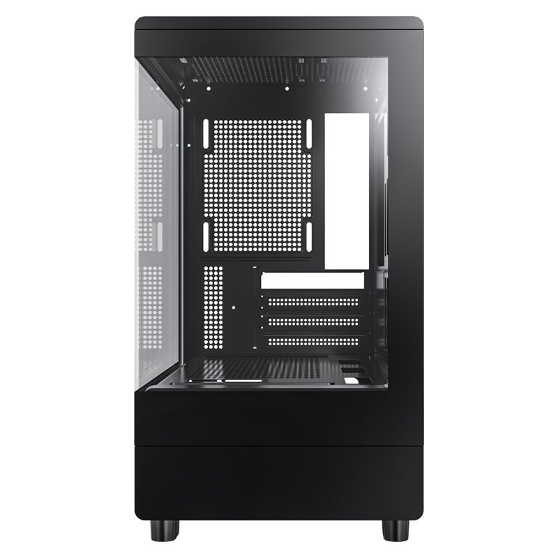 DarkFlash DB330M PC Case M-ATX Computer Case Transparent Glass Panel without Fan
