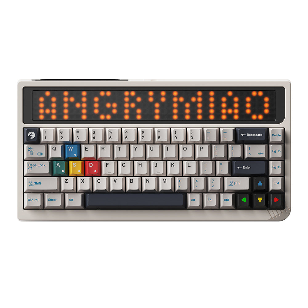 ANGRY MIAO AM RGB 65 Wireless Mechanical Keyboard Cloud White Bundle (Icy Silver Pro V2 Switch)