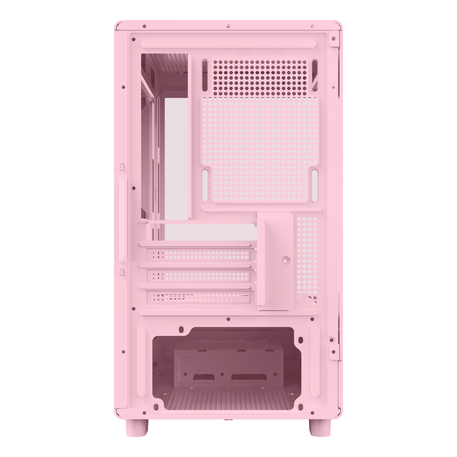 DarkFlash Gaming PC Case MOTI MINI ATX with 5 Fans (Pink)