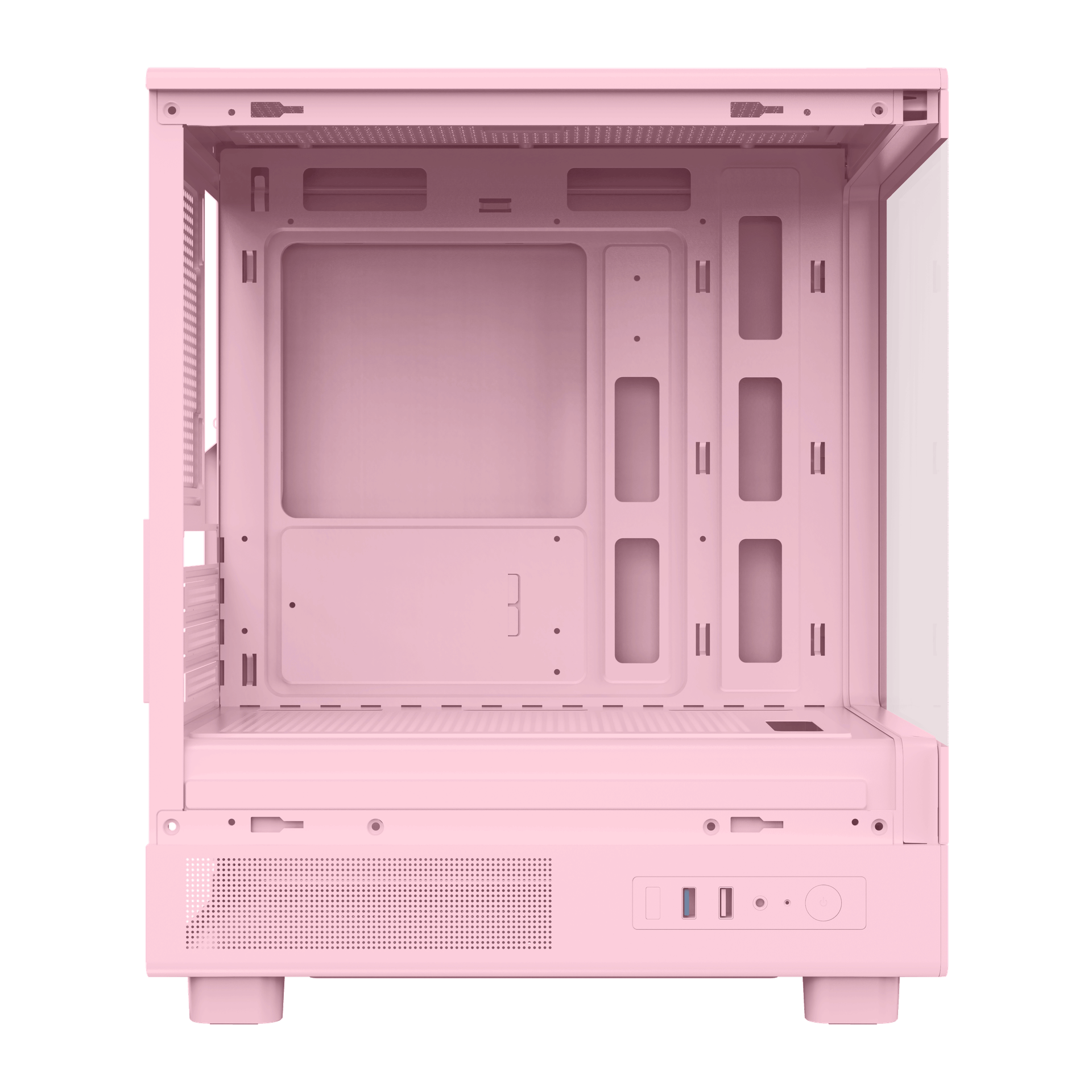 DarkFlash Gaming PC Case MOTI MINI ATX with 5 Fans (Pink)