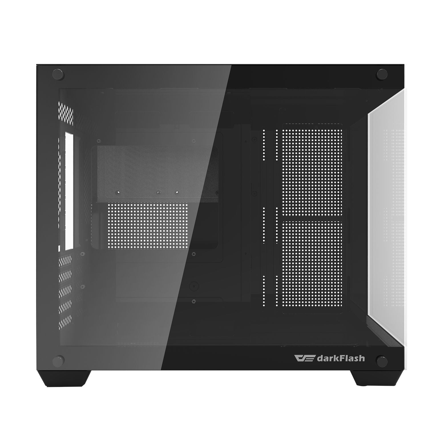 DarkFlash C285MP M-ATX PC CASE Tempered Glass Side Panel without Fan