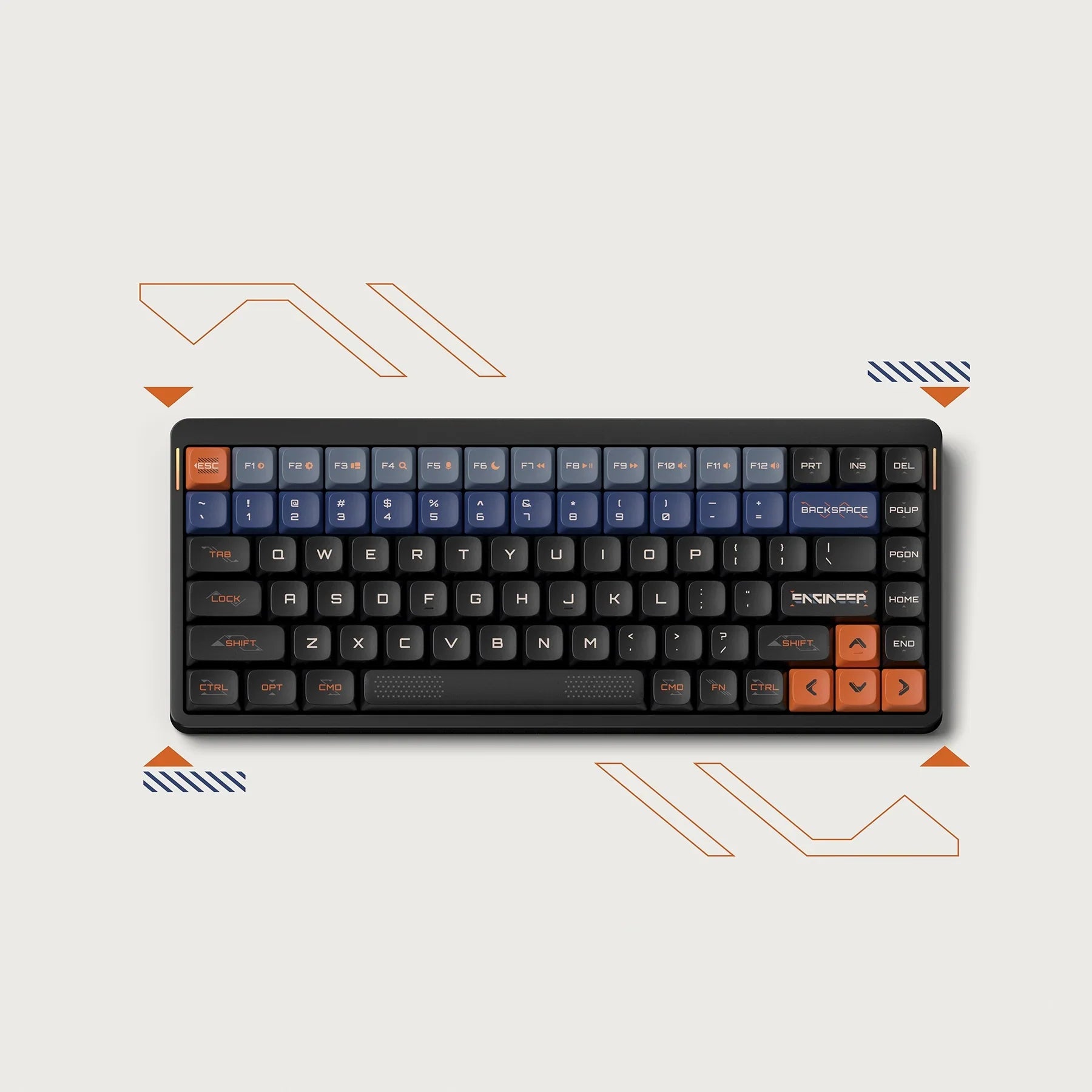 Nuphy x Keytok Low-Profile Space Engineer nSA Dye-sub PBT Keycaps