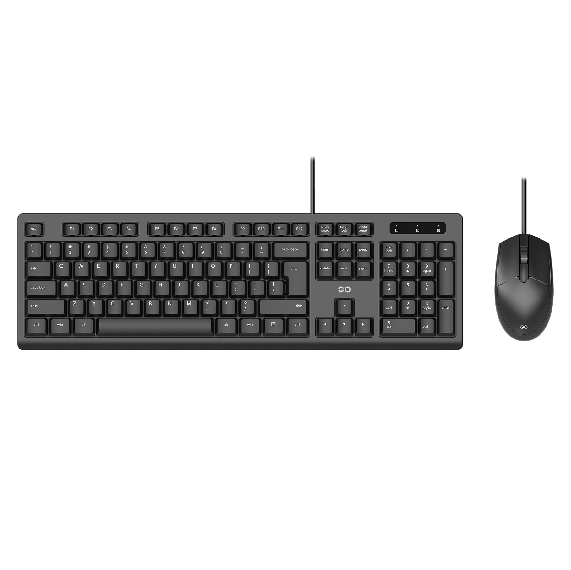 Fantech GO KM101 Full size Office Silent Wired Spill resistant Keyboard and Mouse Combo