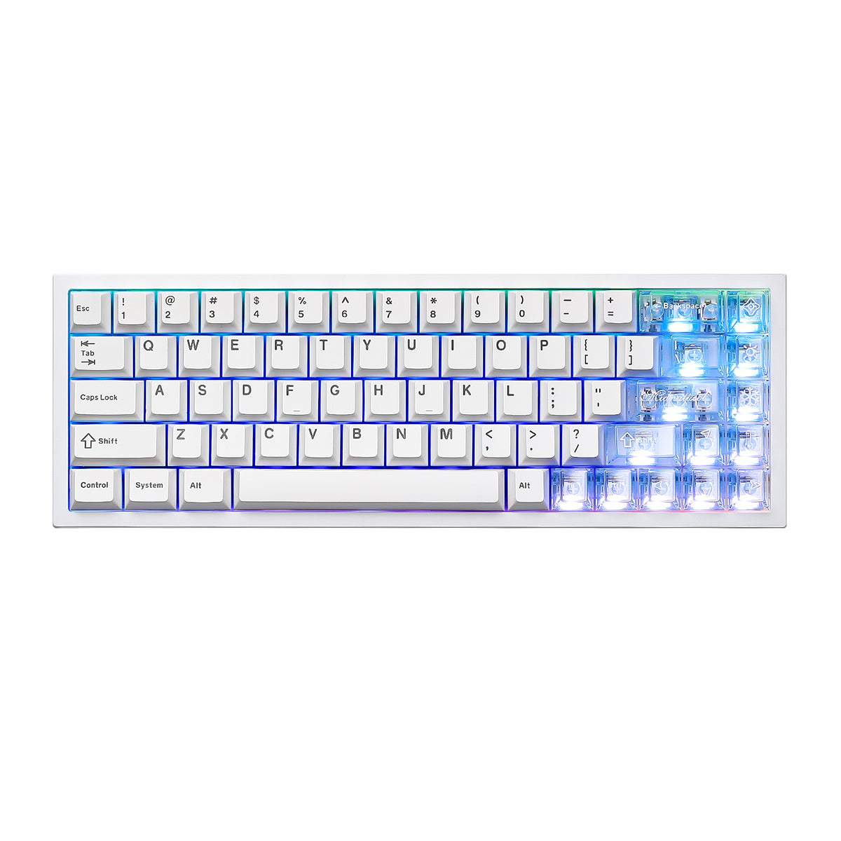 YUNZII AL65 QMK/VIA Hollow Pattern Aluminium Mechanical Keyboard