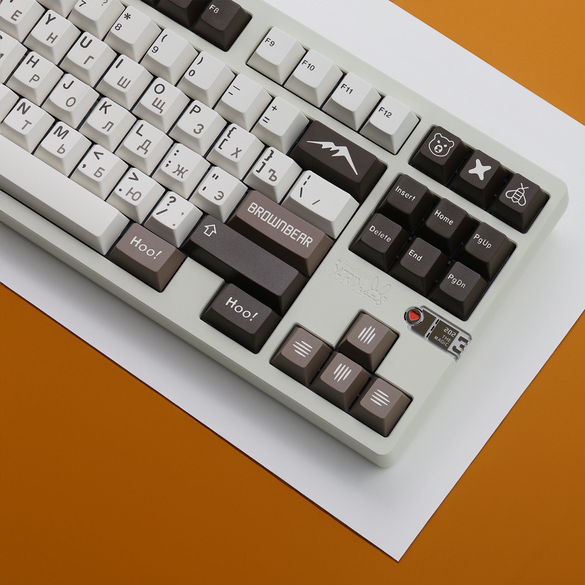 JTK Bear R2 Cherry Profile Doubleshot PBT&ABS Keycap Set