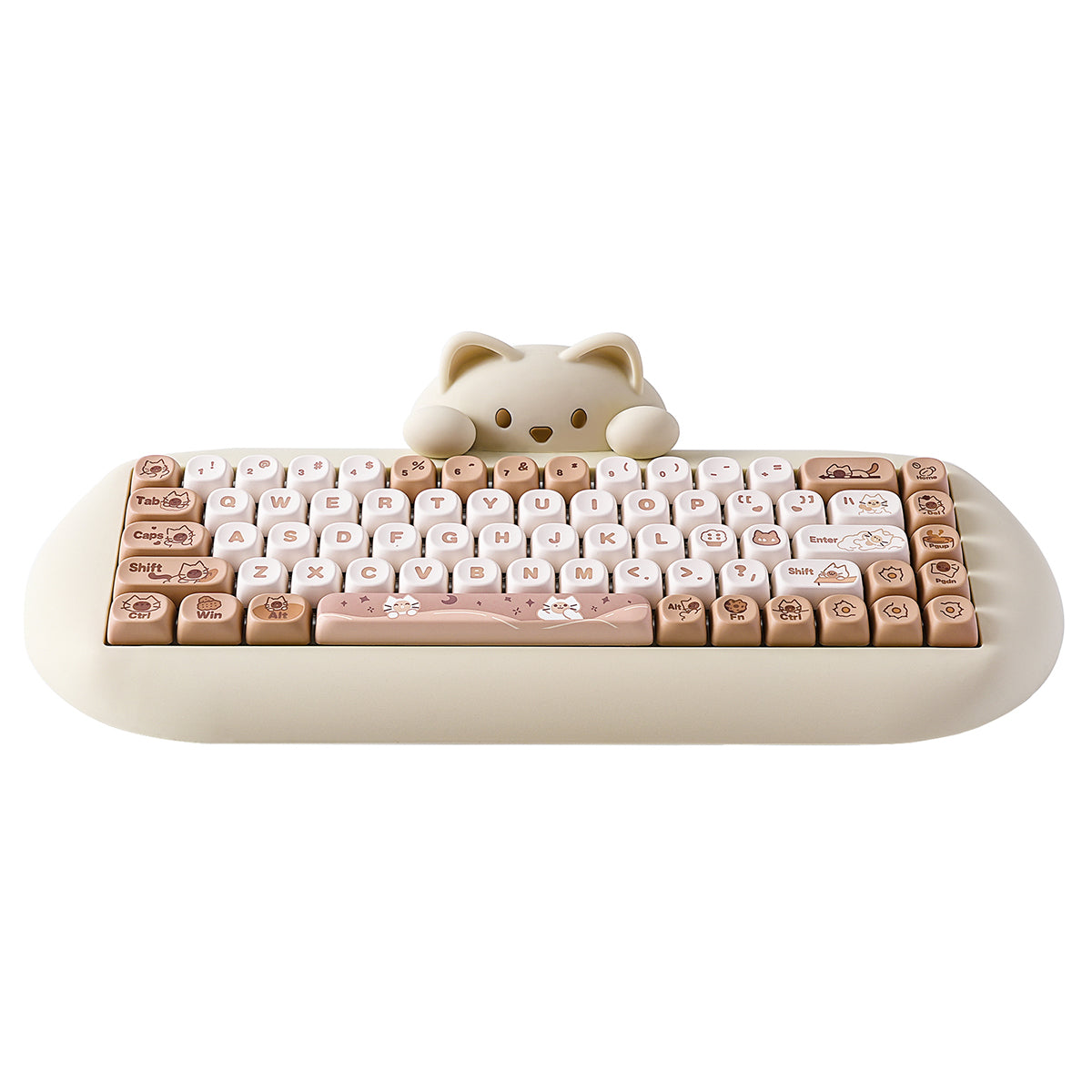 YUNZII C68 Meow Tri-Mode Hot-Swap Hi-Fi Wireless Mechanical Keyboard (Milk Switch)