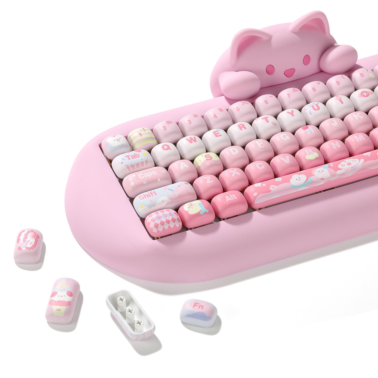 YUNZII Ice Cream MOG Profile PBT Keycap Set - 138 keys