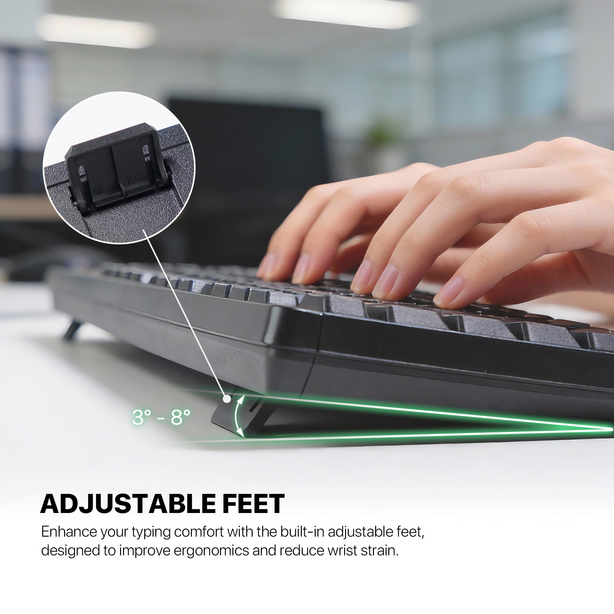 Fantech WK900 Office Silent Wireless Keyboard and Mouse Combo