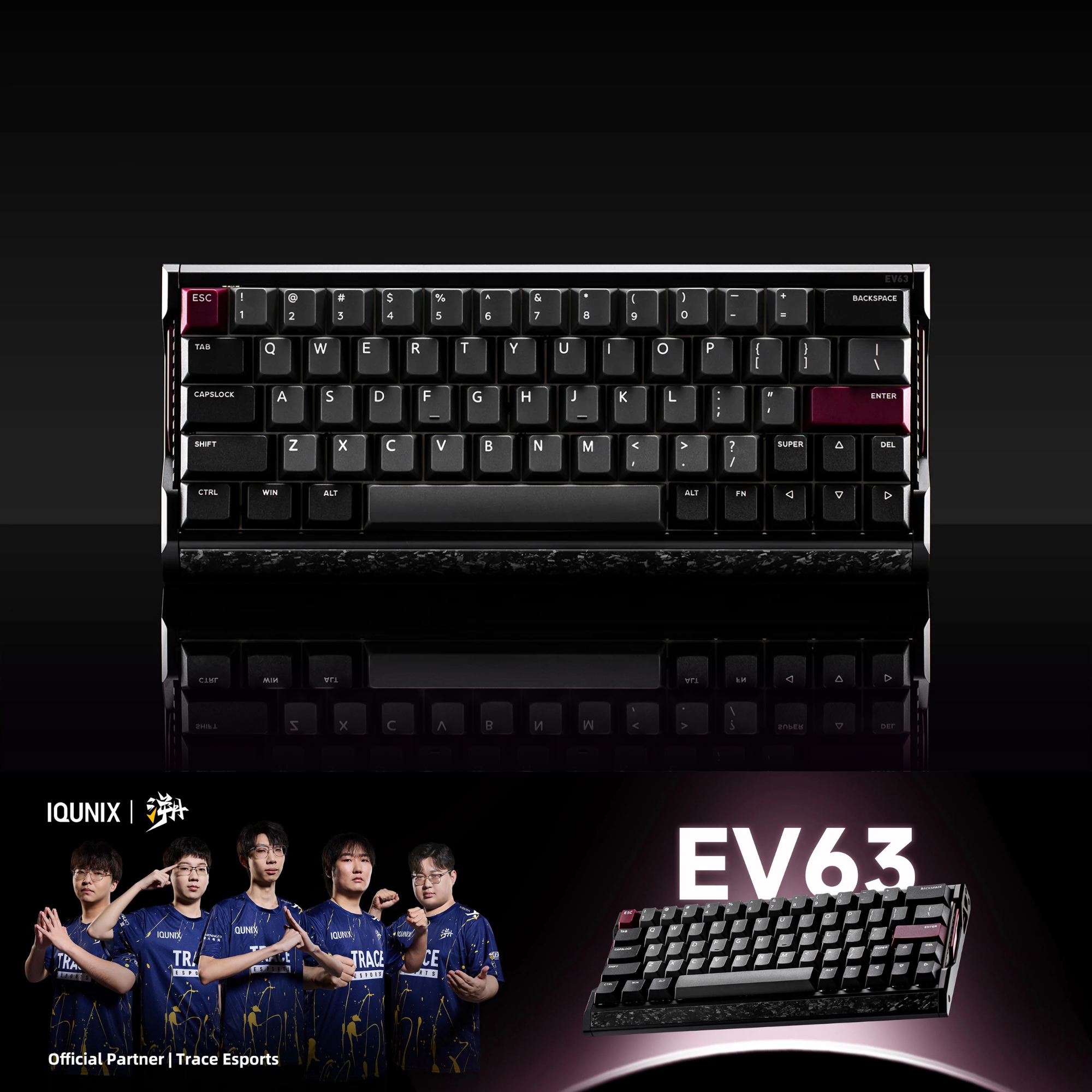 IQUNIX EV63 Hall Effect 8K RGB Wired Gaming Keyboard
