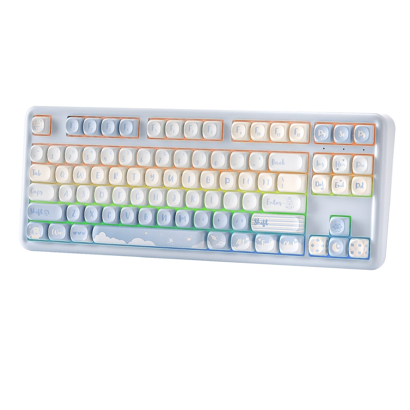 YUNZII B87 QMK/VIA Hot-Swap Mechanical Keyboard with Wrist Rest