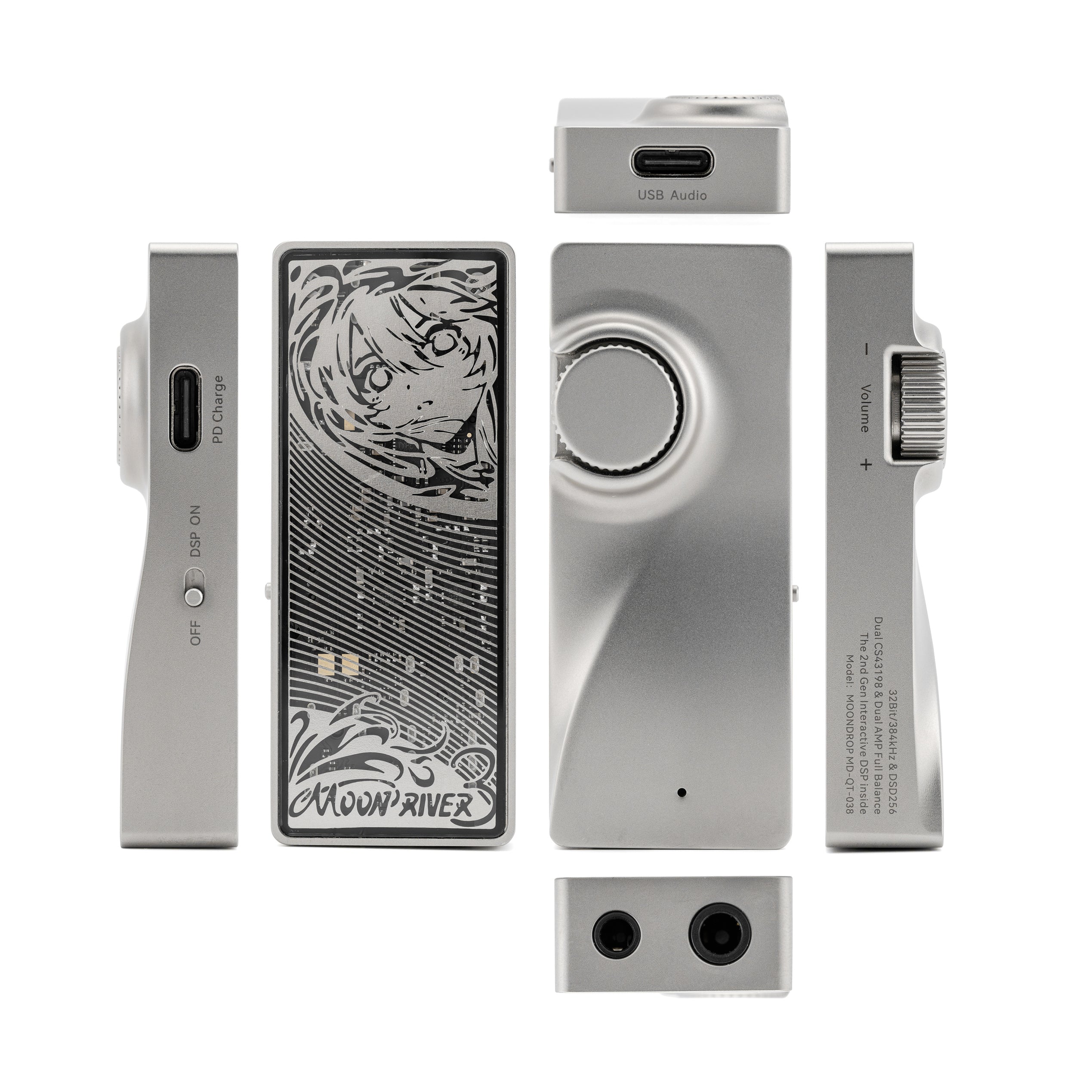 MOONDROP MOONRIVER 3 Dual CS43198 Portable USB DAC/AMP