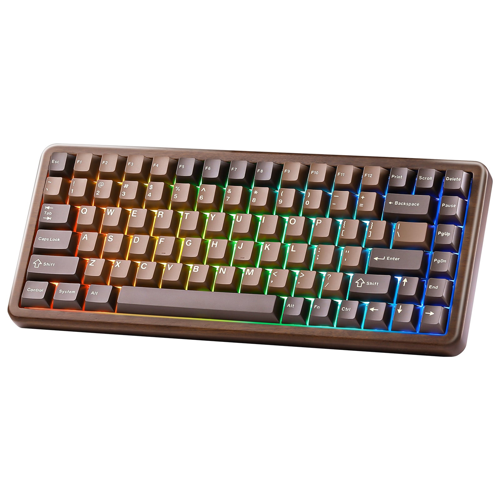 YUNZII WOOD84 Hot-Swap Wireless Tri-Mode Mechanical Keyboard