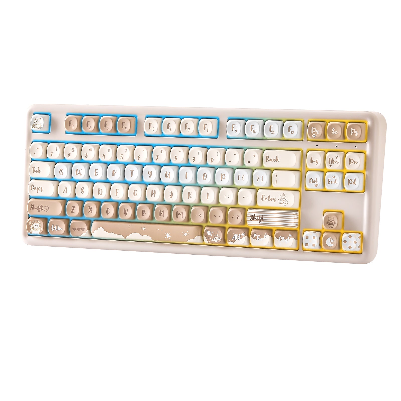 YUNZII B87 QMK/VIA Hot-Swap Mechanical Keyboard with Wrist Rest