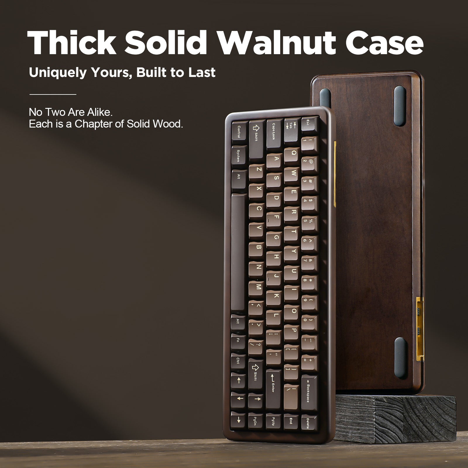 YUNZII WOOD84 Hot-Swap Wireless Tri-Mode Mechanical Keyboard