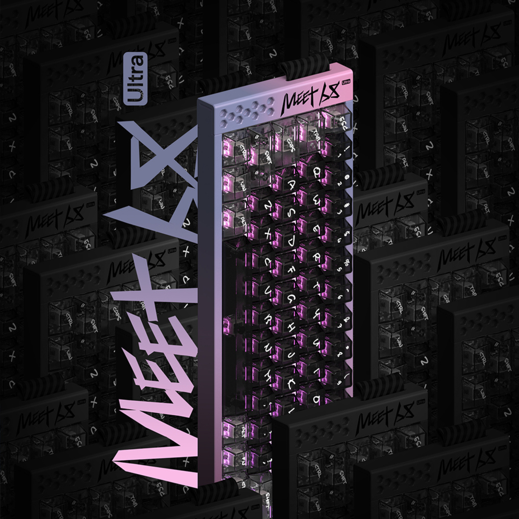 IQUNIX Mikit Meet68 Ultra Hall Effect 8K RGB Wired Gaming Keyboard