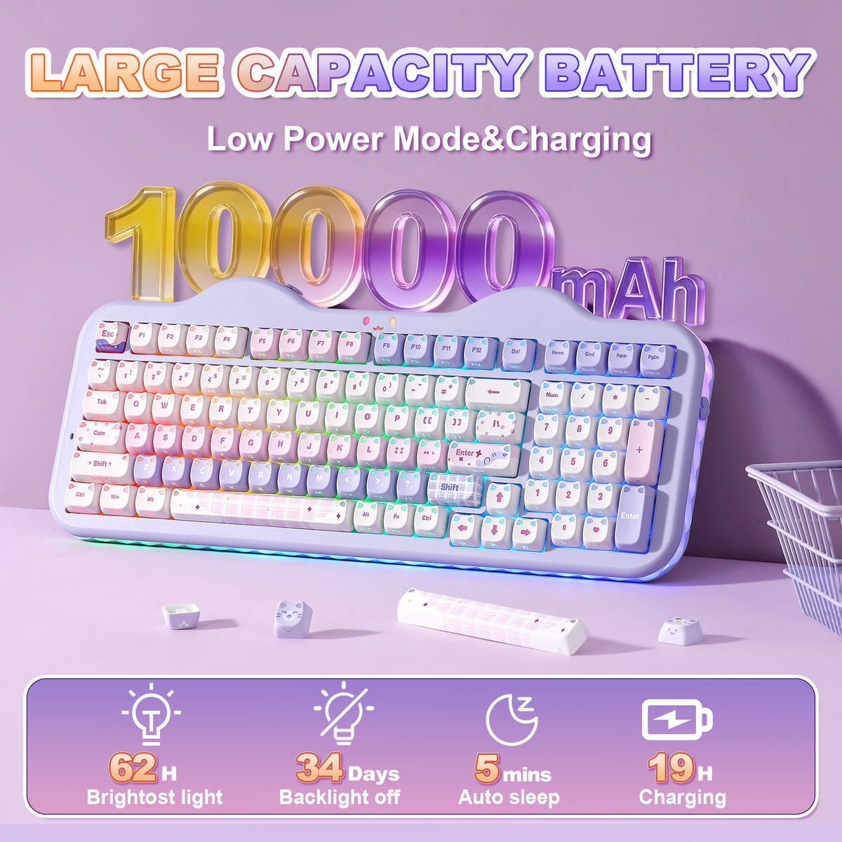 YUNZII C98 MAO Cake Wireless Mechanical Keyboard
