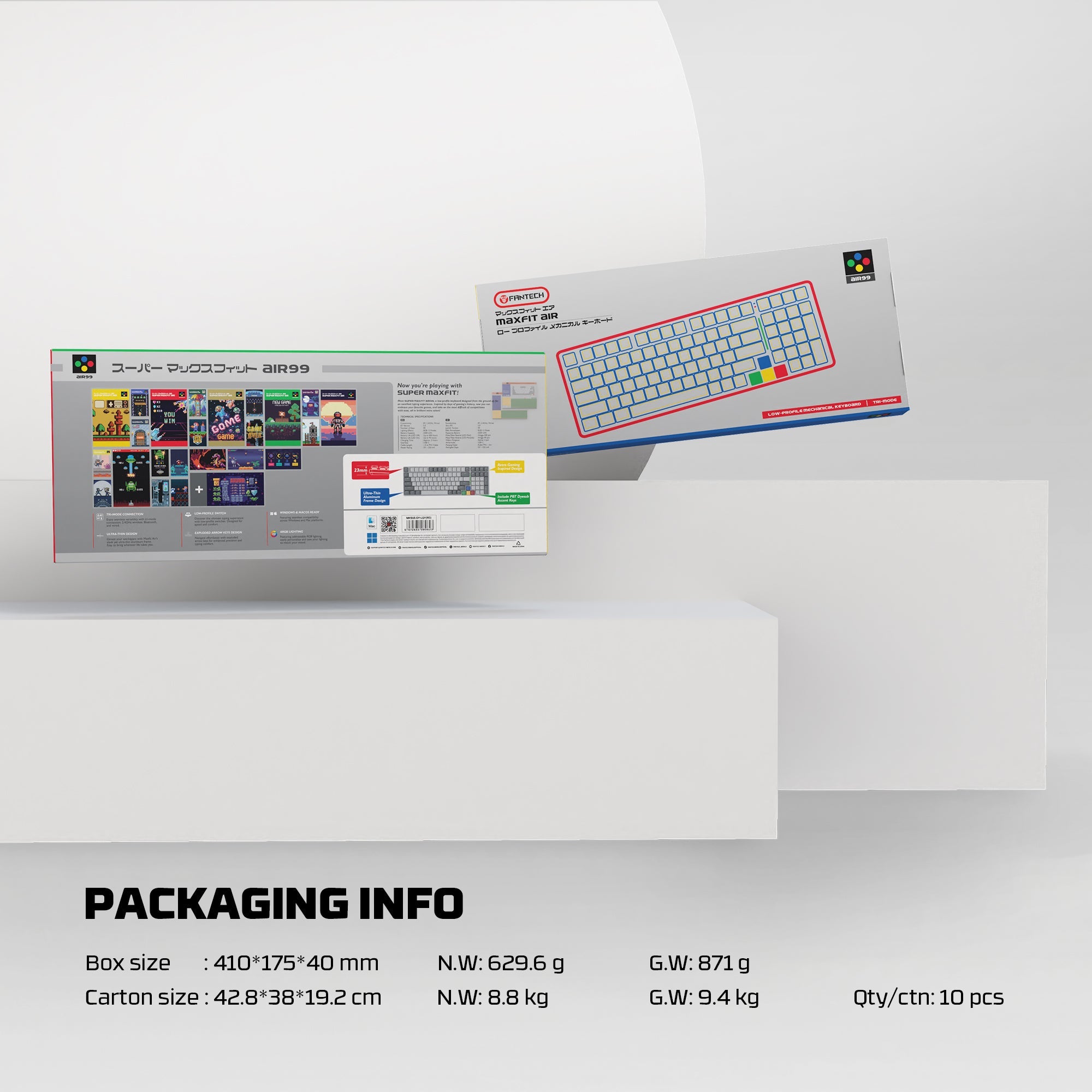 Fantech Low Profile Wireless Mechanical Keyboard (SUPER MAXFIT AIR 83/99)