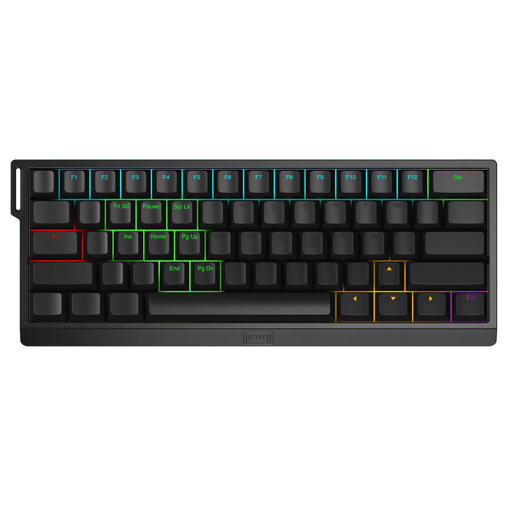 Wooting 60HE+ QMK Wired Magnetic Custom Keyboard / Black / Lekker L60 switches