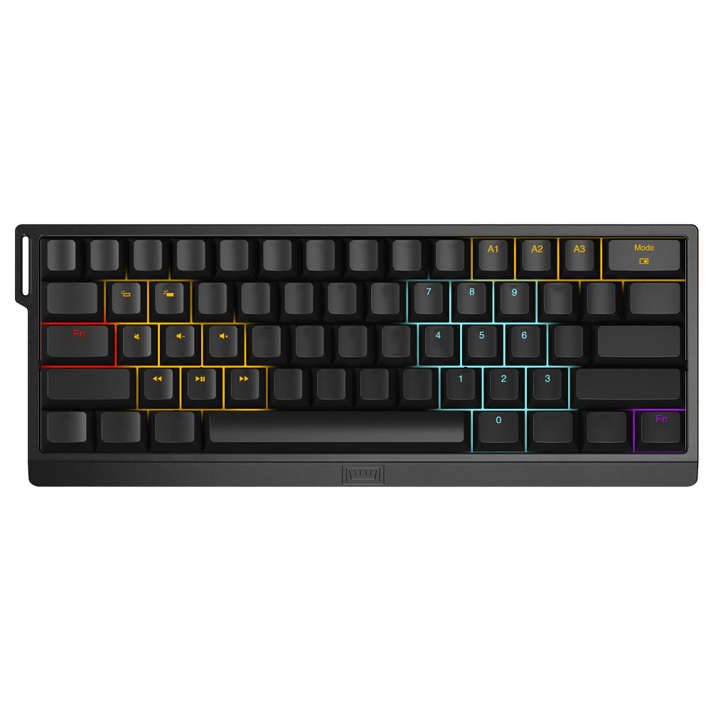 Wooting 60HE+ Wired Magnetic Custom Keyboard / Black / Lekker L60 switches