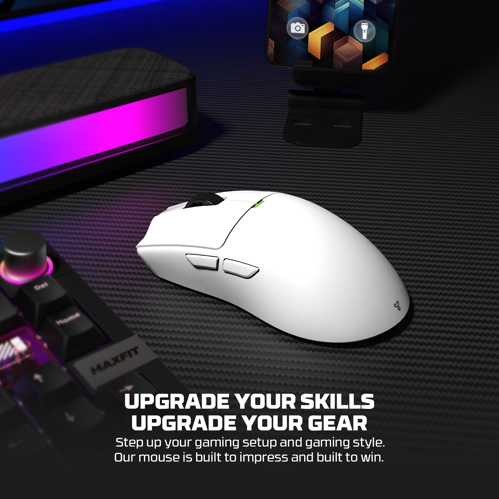 Fantech TANTO E/S Tri-Mode Wireless Gaming Mouse with RGB Charging Dock