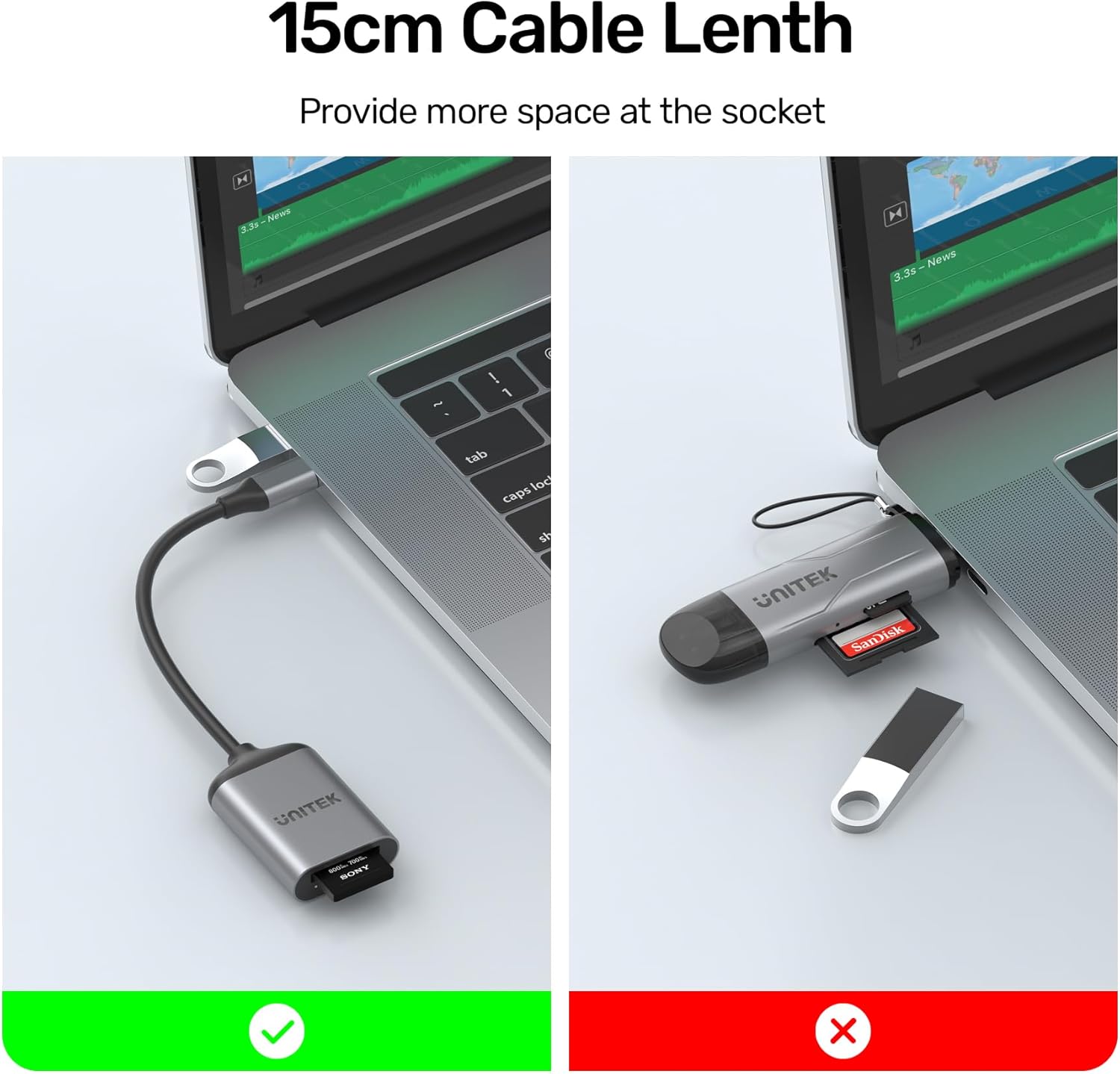 Unitek USB 3.1 Gen2 Type C to CF-Express Card Adapter with 10Gbps Ultra-Fast Data Transfer Speed