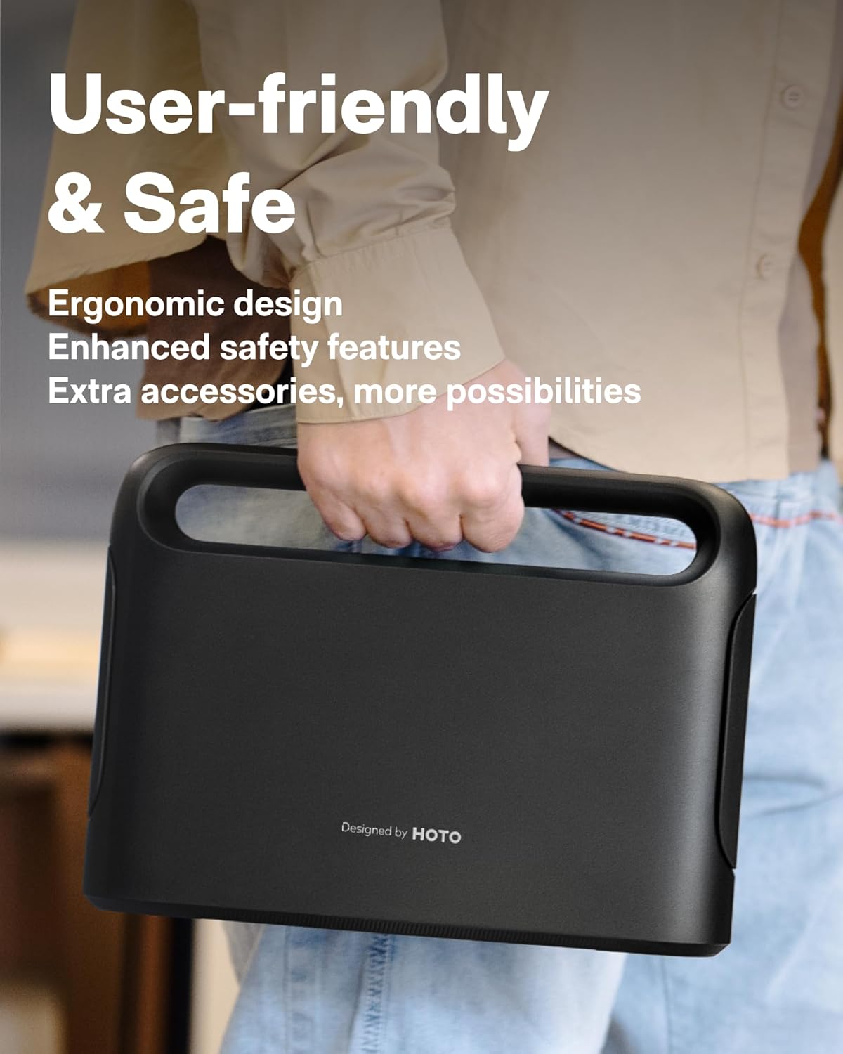 HOTO 40PC Household Tool Kit with Electric Screwdriver 14 Tools & 26 Accessories