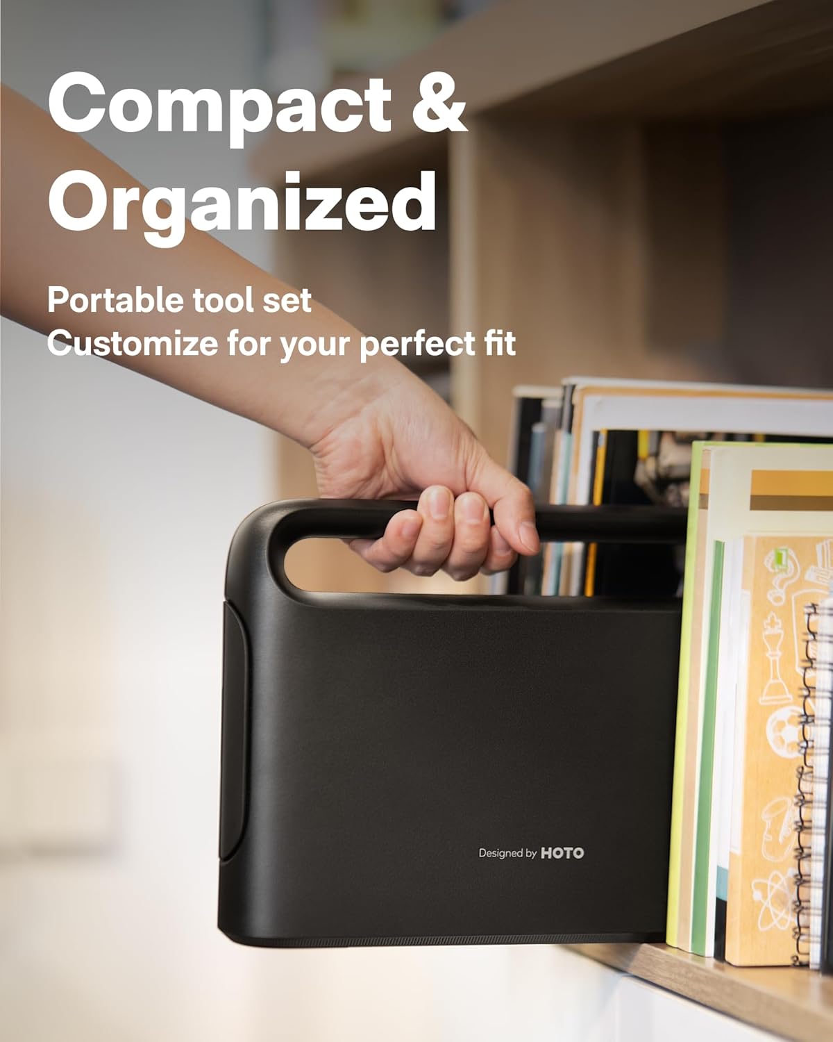 HOTO 40PC Household Tool Kit with Electric Screwdriver 14 Tools & 26 Accessories