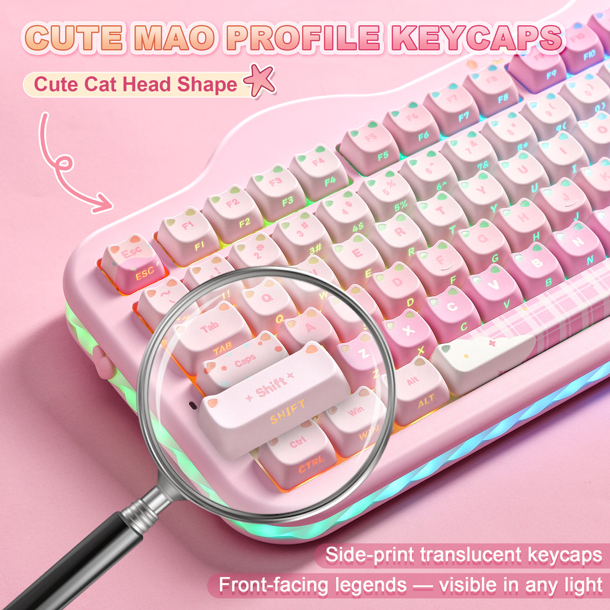 YUNZII C98 MAO Cake Wireless Mechanical Keyboard