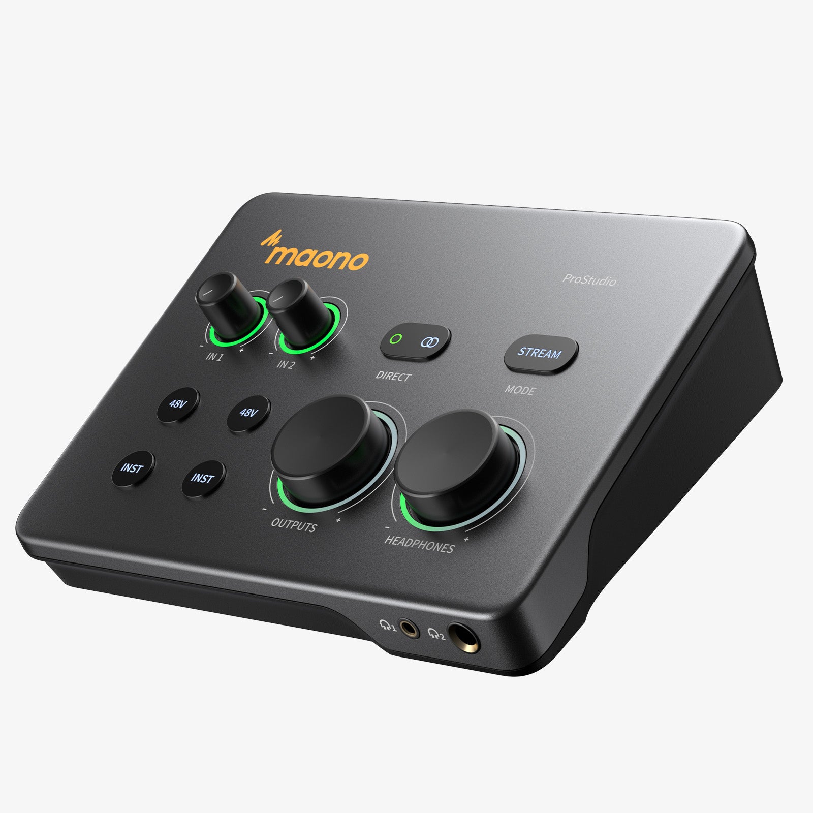 Maono P2 USB Hybrid Aluminium panel Audio Interface for Music Production, Streaming, Podcast
