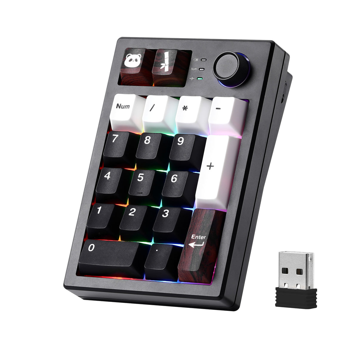 YUNZII AL21 Wireless Aluminum Mechanical Numpad Keyboard with Knob