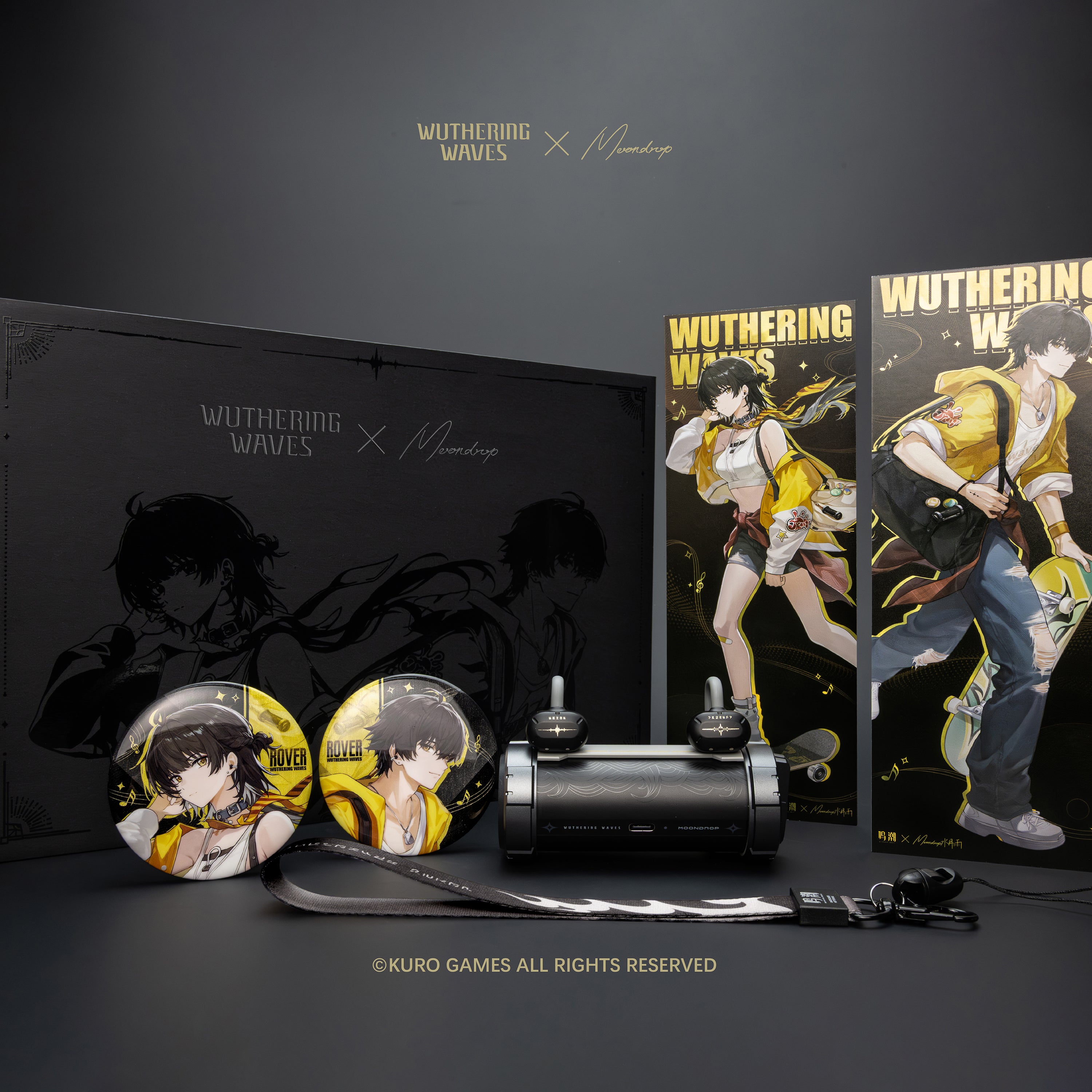 Moondrop x Wuthering Waves U.C.T.S. Open-Ear AI ENC Ear Clip Design Wireless Earbuds
