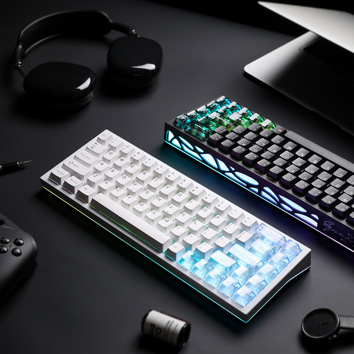 YUNZII AL65 QMK/VIA Hollow Pattern Aluminium Mechanical Keyboard