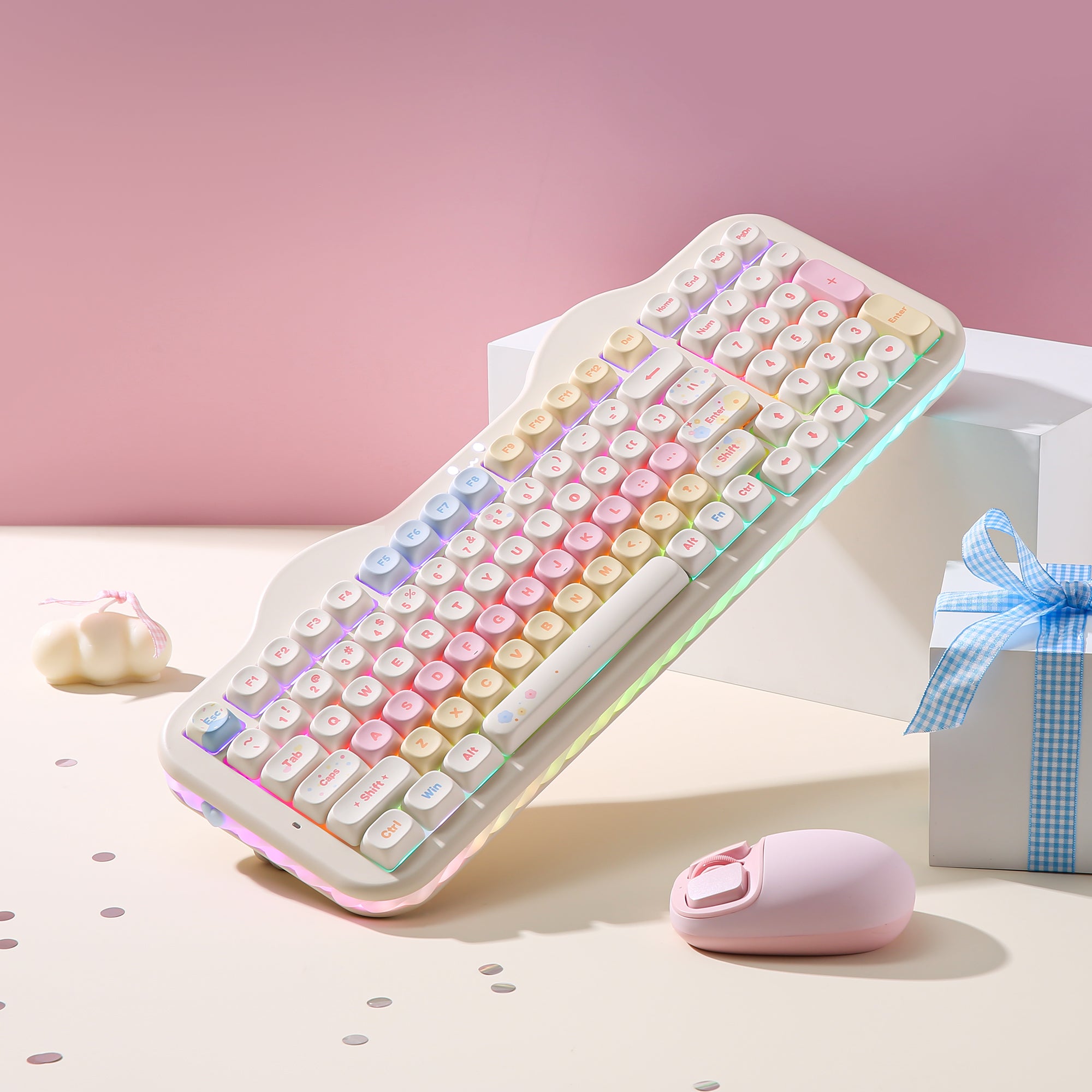 YUNZII C98 Cake Meow Hot-Swap Wireless Mechanical Keyboard