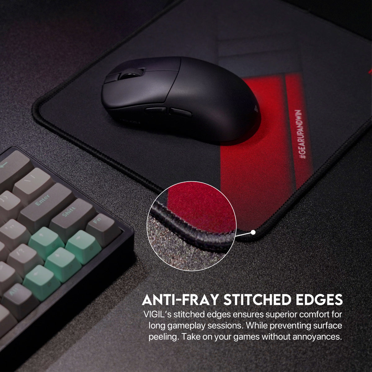 Fantech MP256 VIGIL Desk Mat 250x210x2mm Mousepad