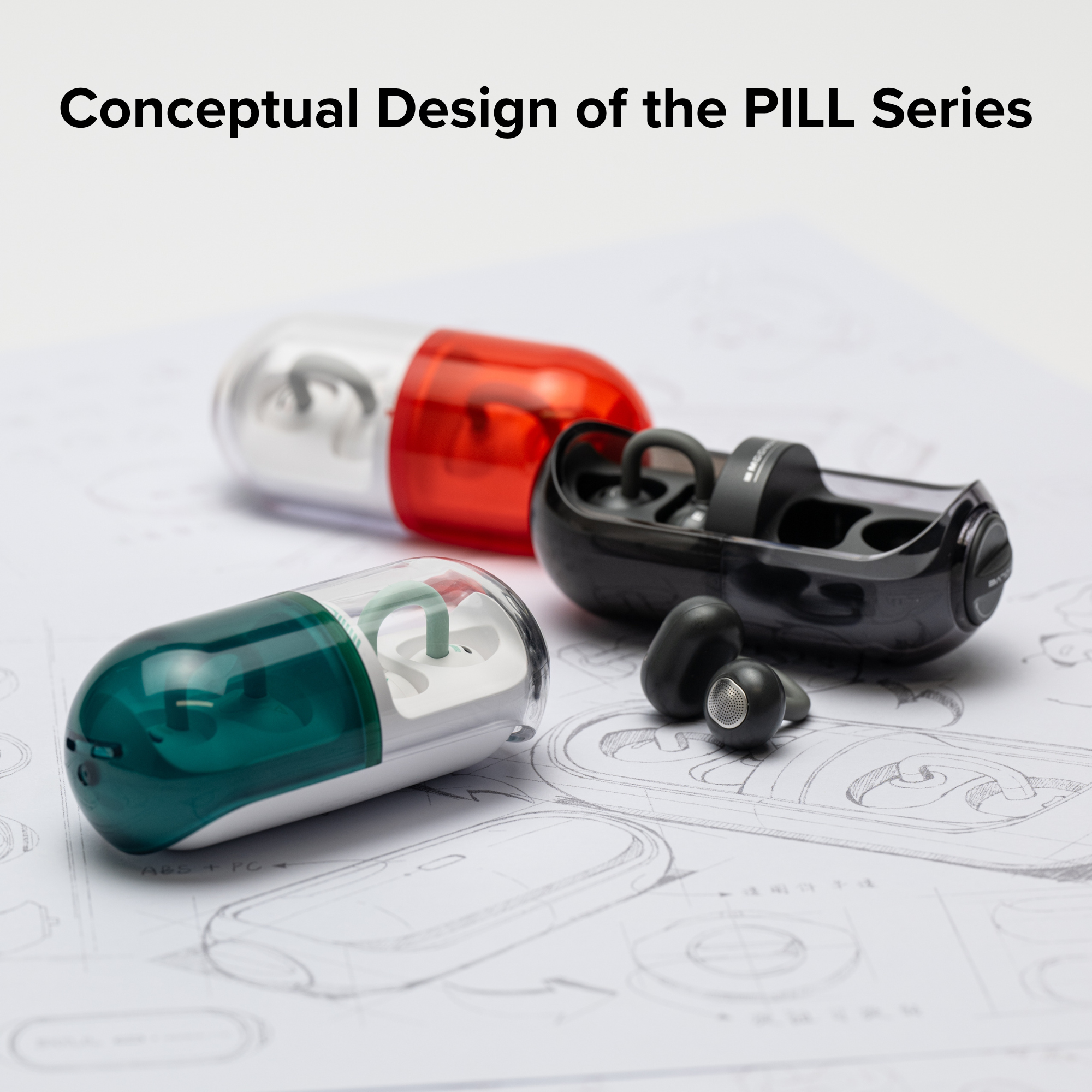 MOONDROP Pill OWS Open-Ear AI ENC Ear Clip Design Wireless Earbuds