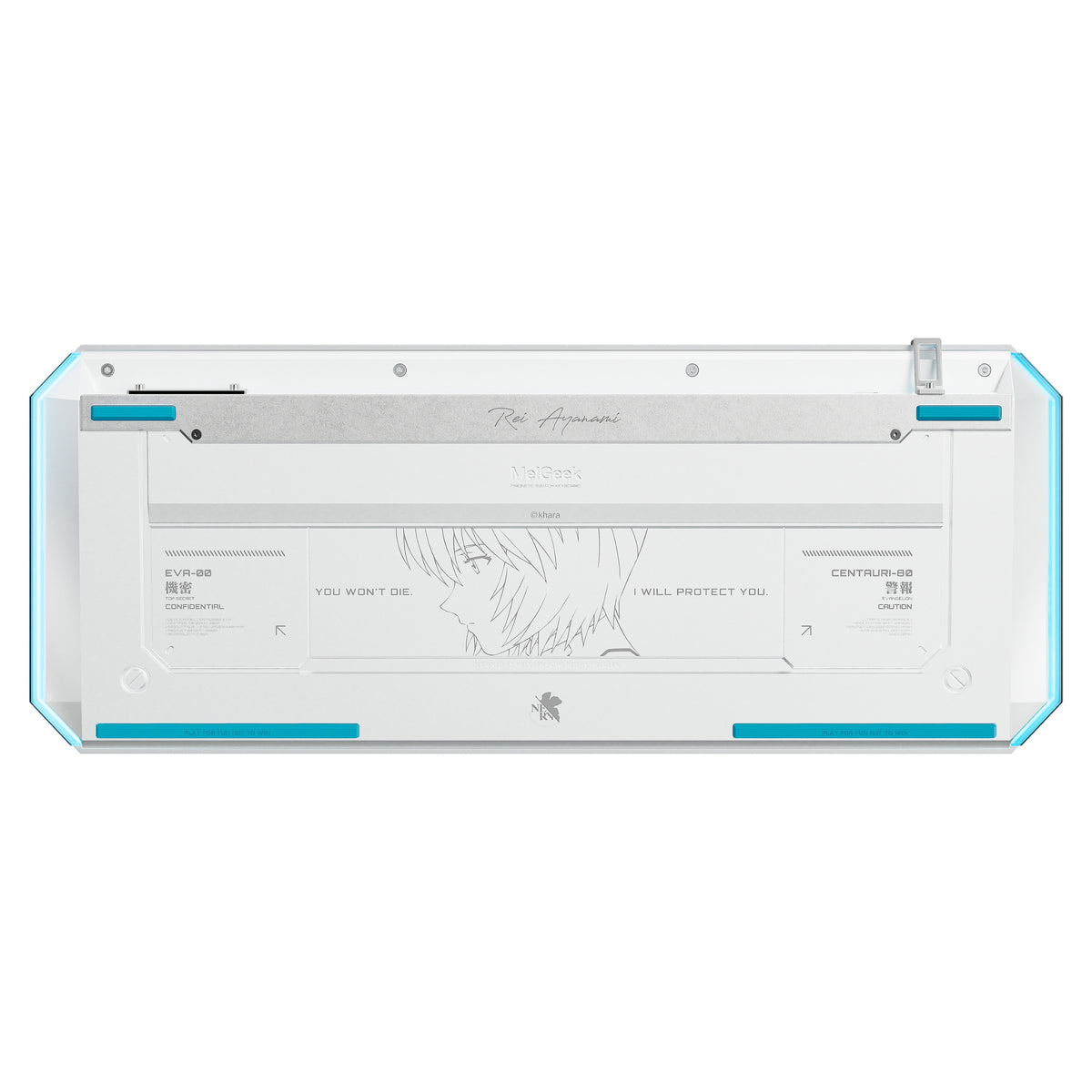 MelGeek Centauri 80 Evangelion Wired Custom HE Gaming Keyboard - EVA-00 Rei Ayanami Limited Edition