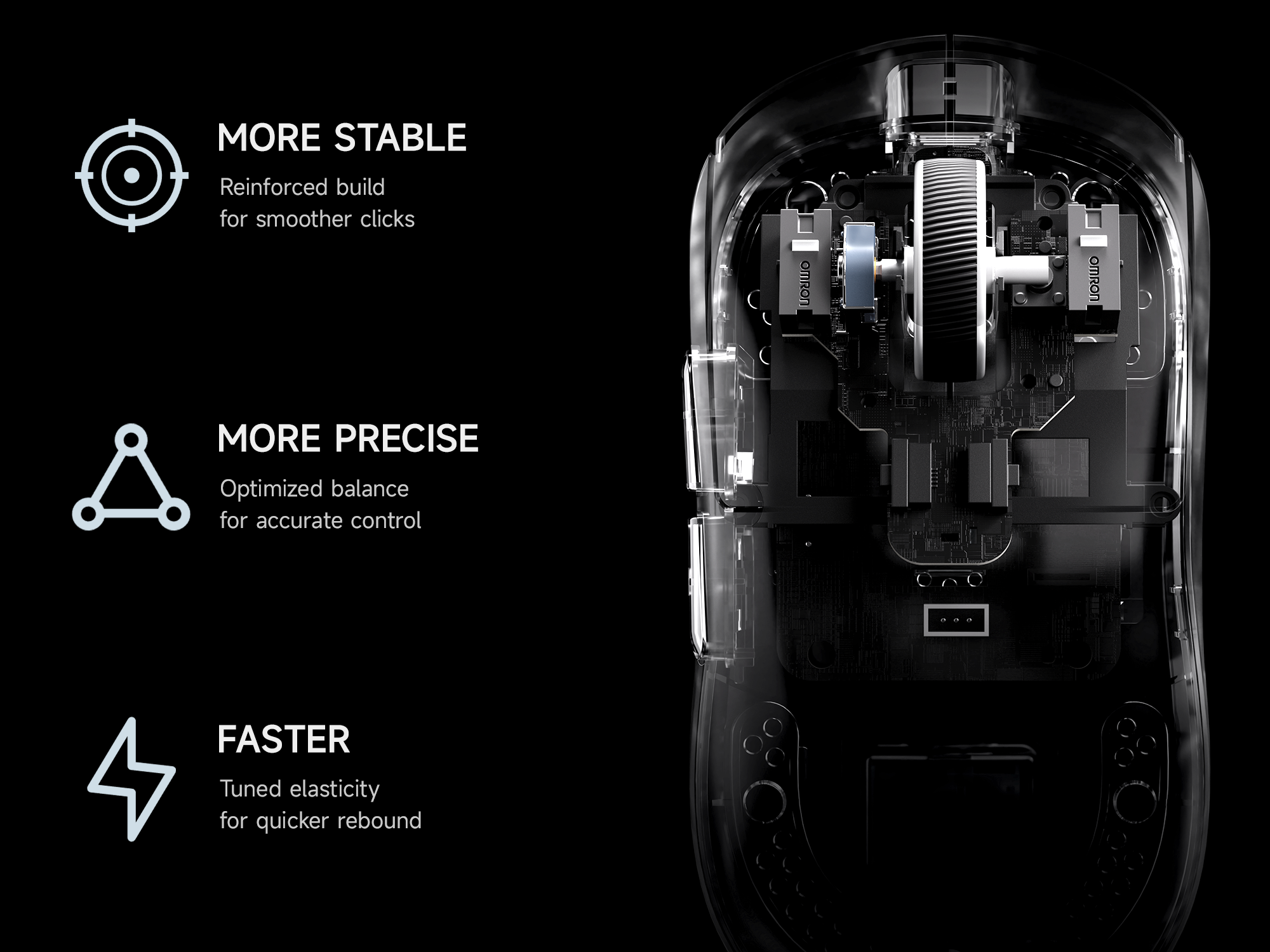 MCHOSE A5 V3 Ultralight 8K Wireless Ergonomic Gaming Mouse